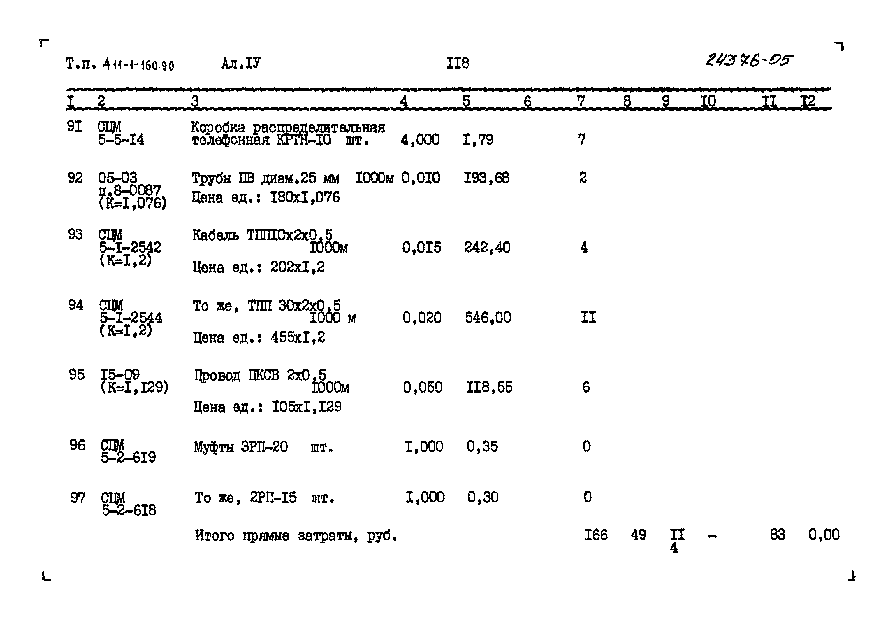 Типовой проект 411-1-160.90