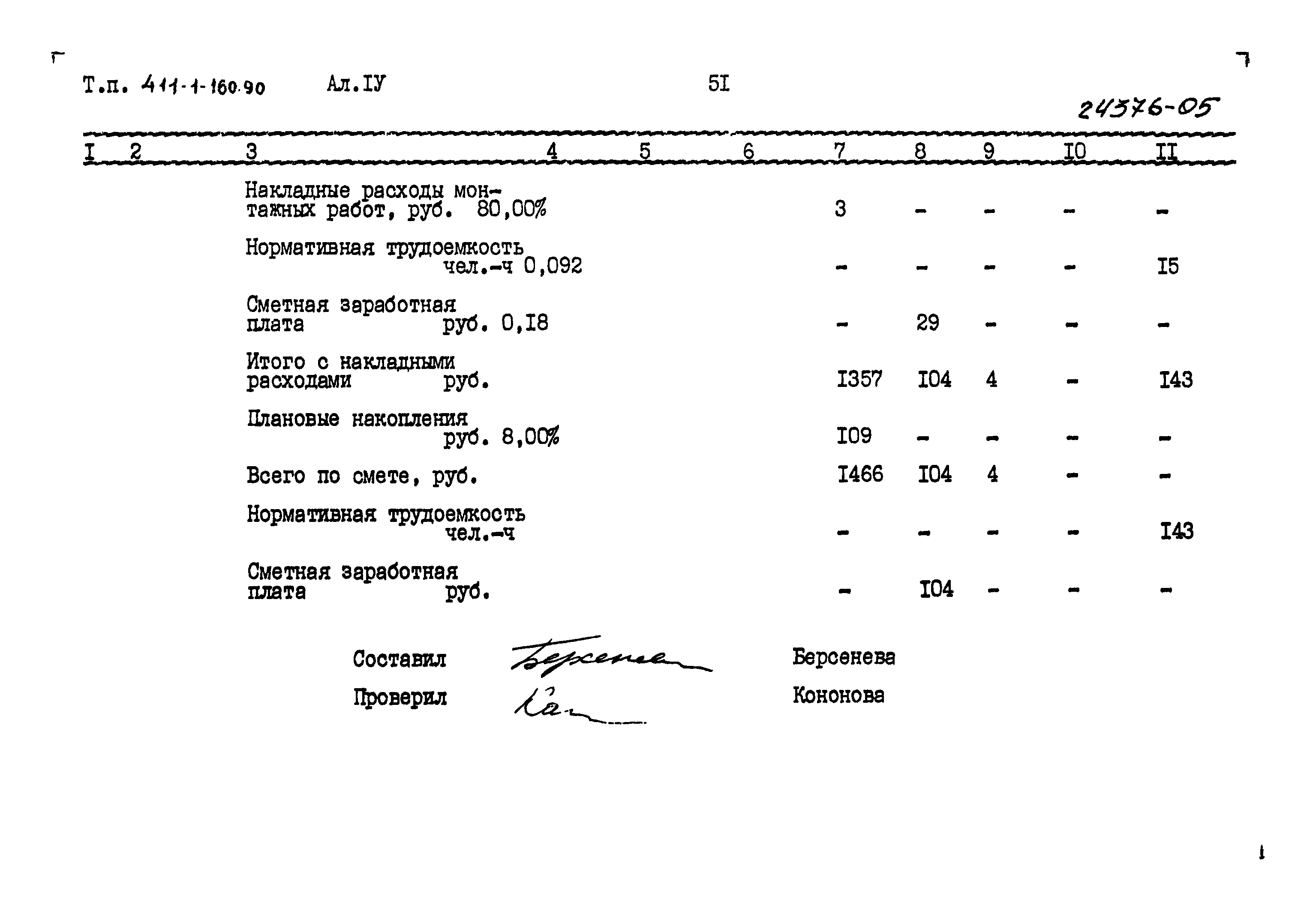 Типовой проект 411-1-160.90