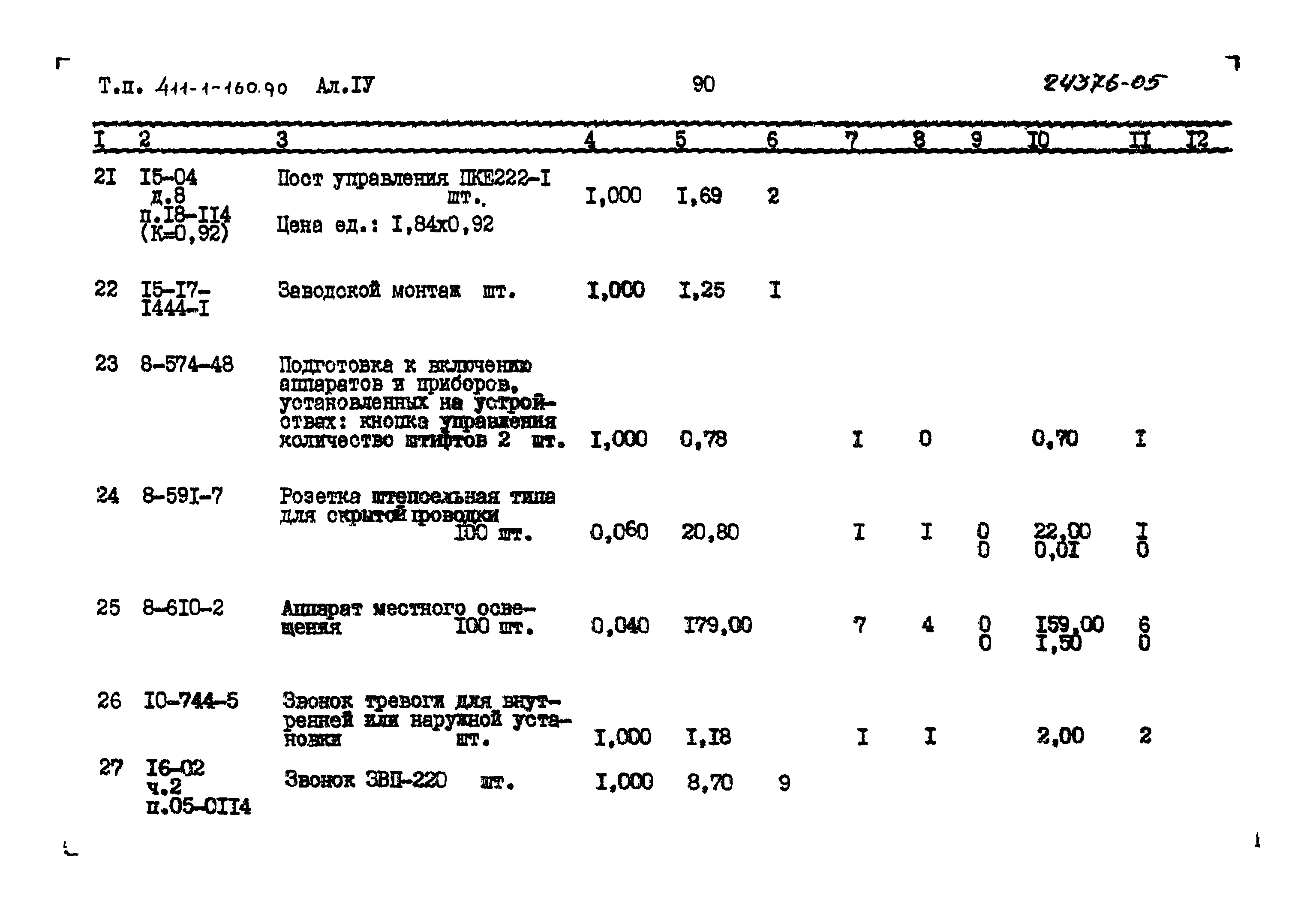 Типовой проект 411-1-160.90