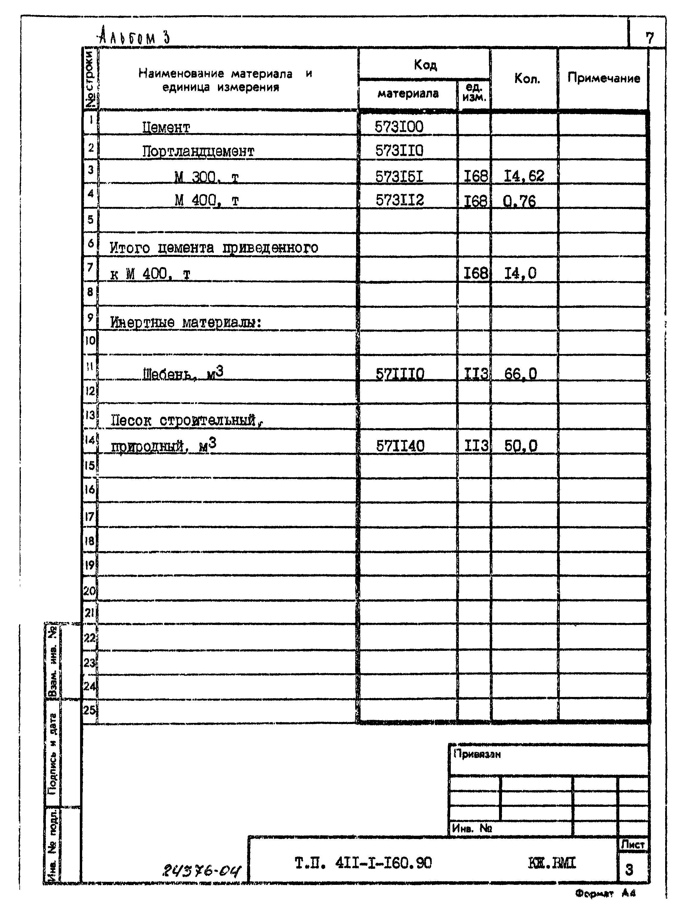 Типовой проект 411-1-160.90