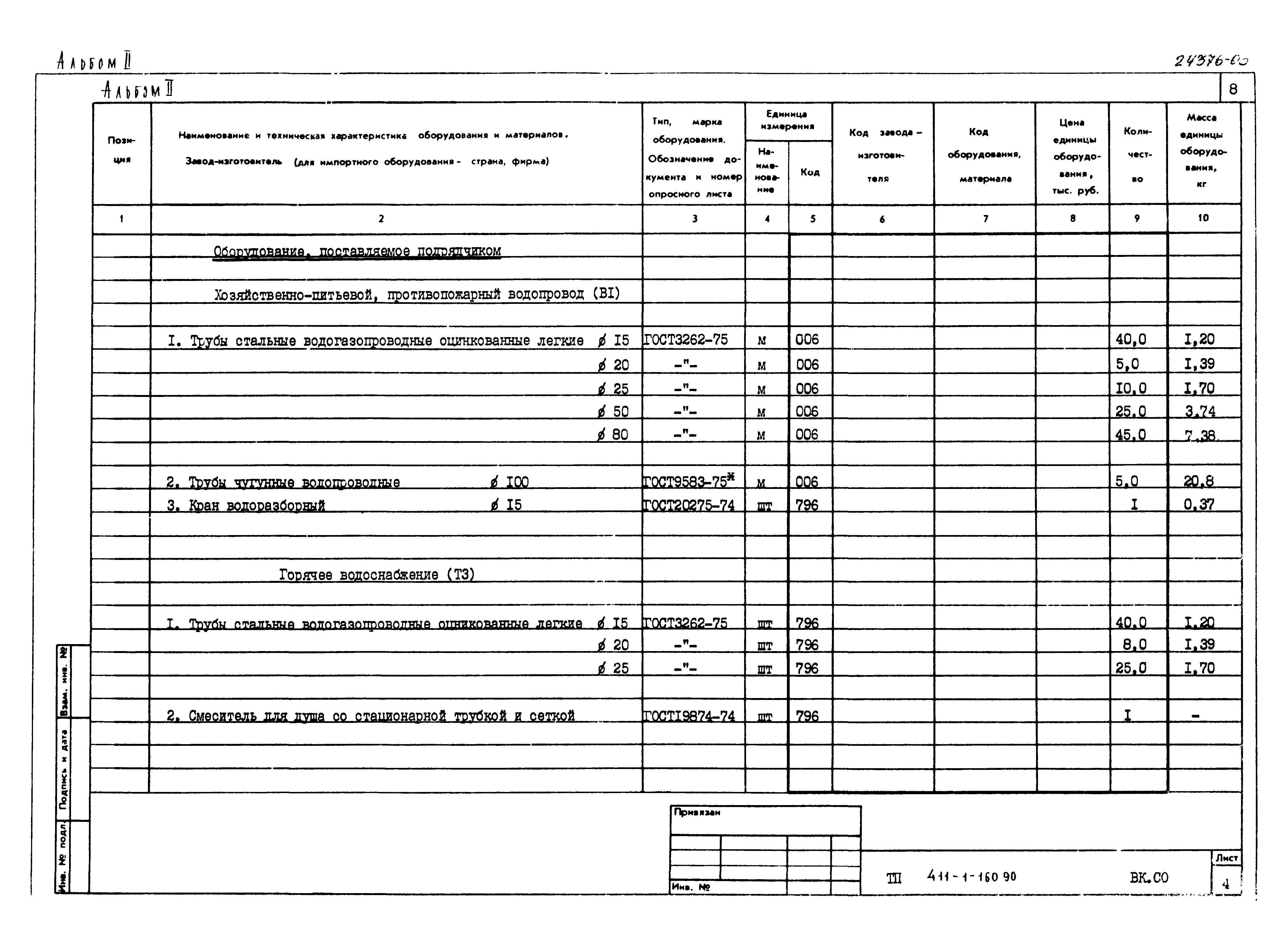 Типовой проект 411-1-160.90