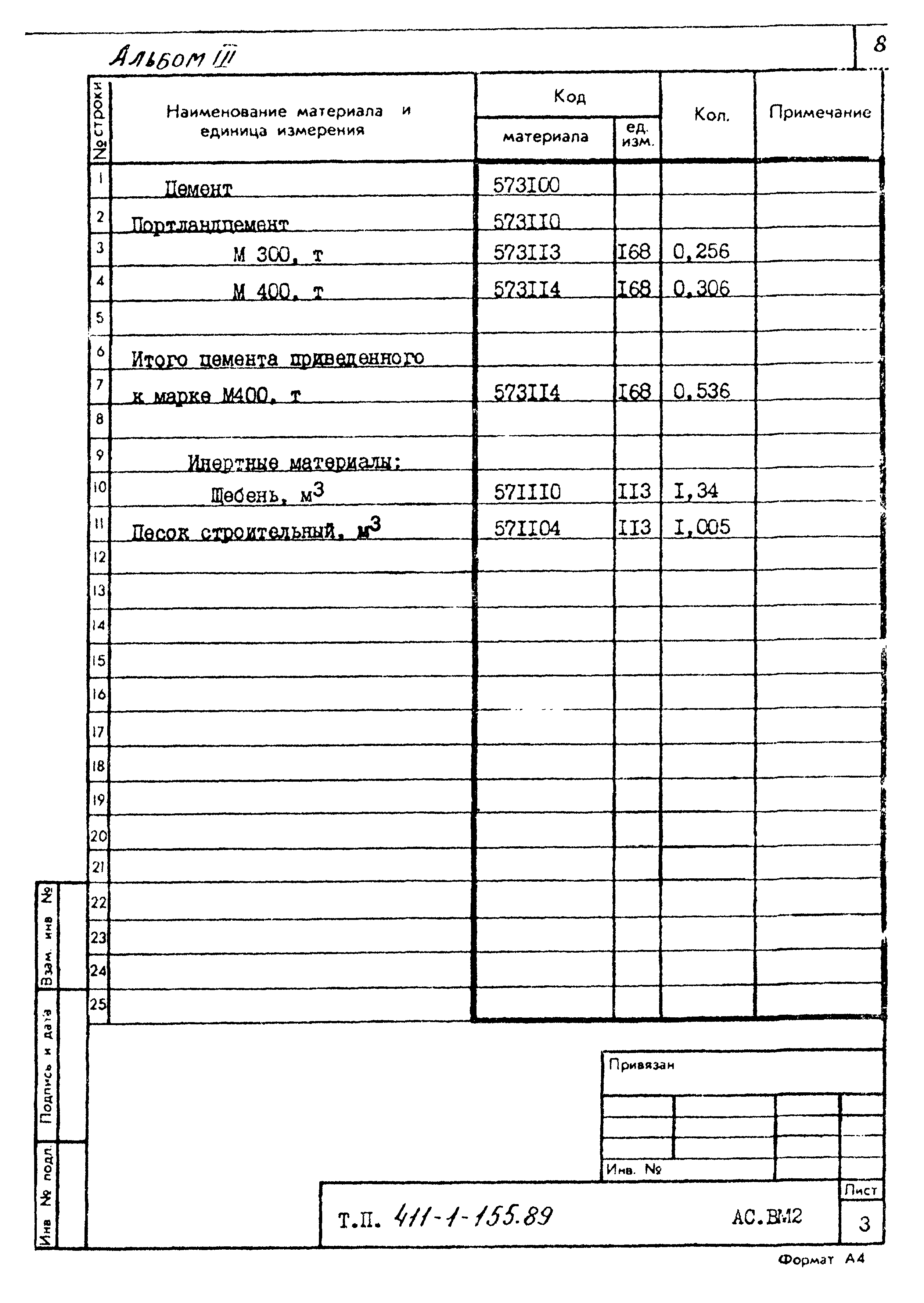 Типовой проект 411-1-155.89