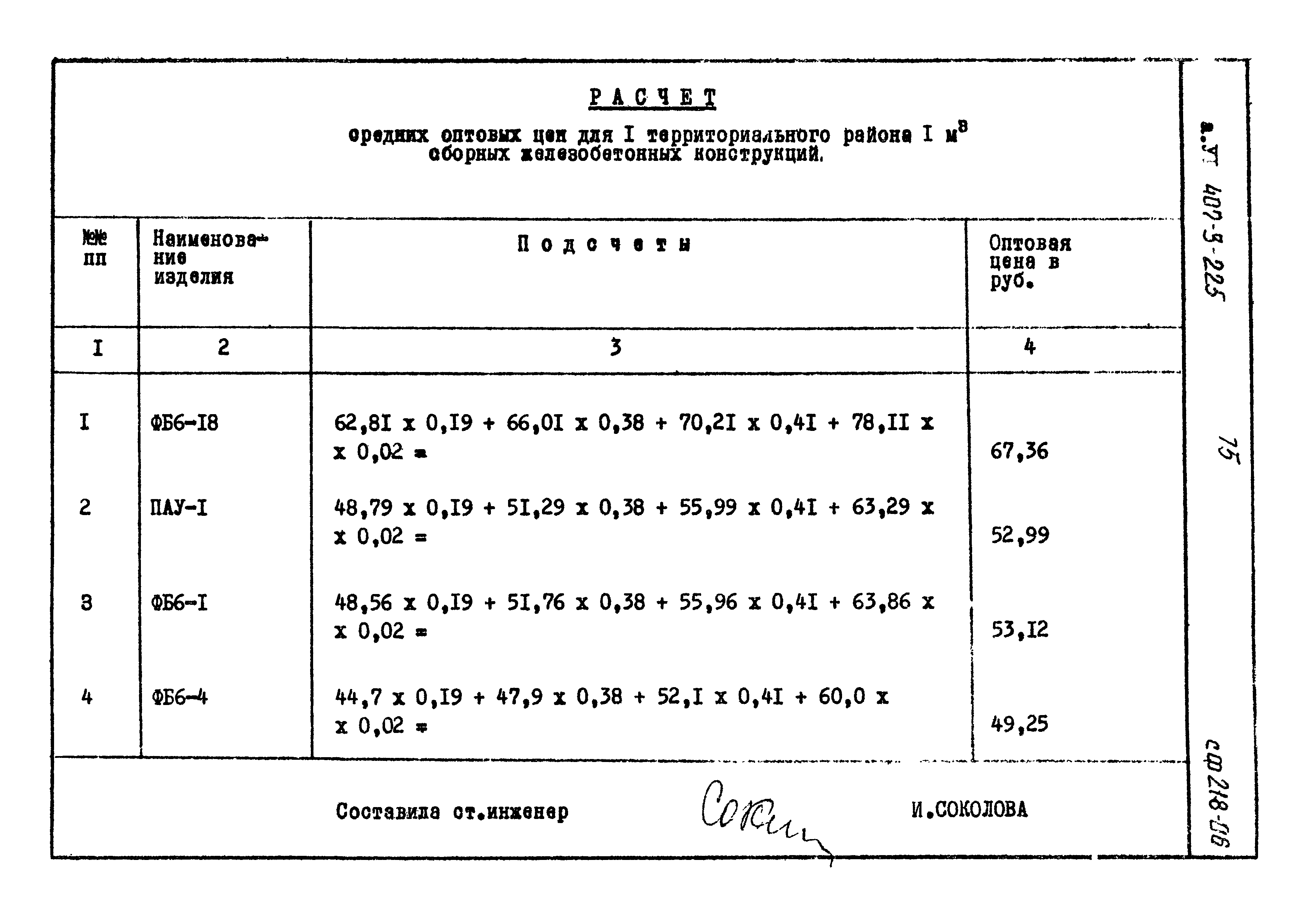 Типовой проект 407-3-225