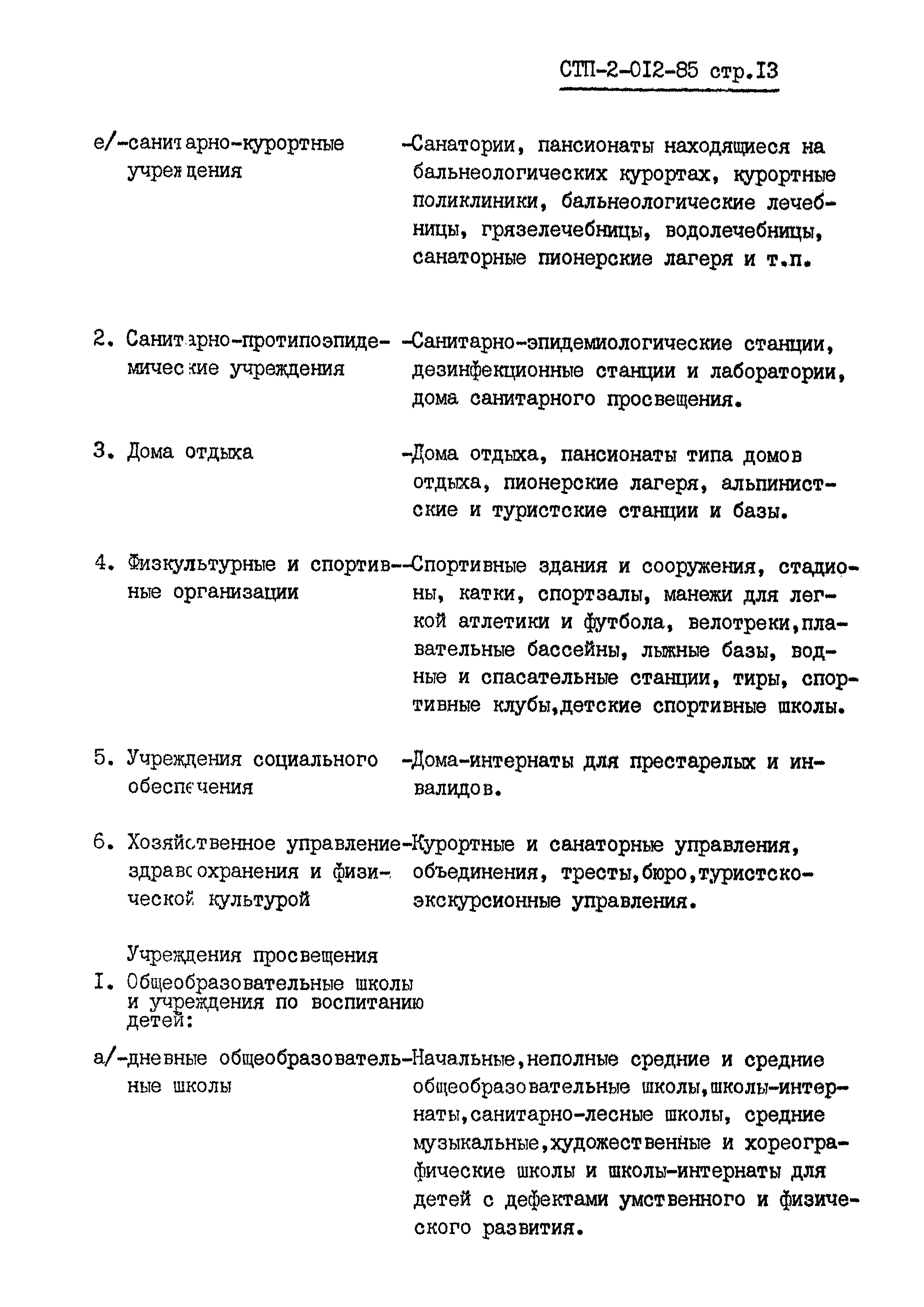 СТП 2-012-85