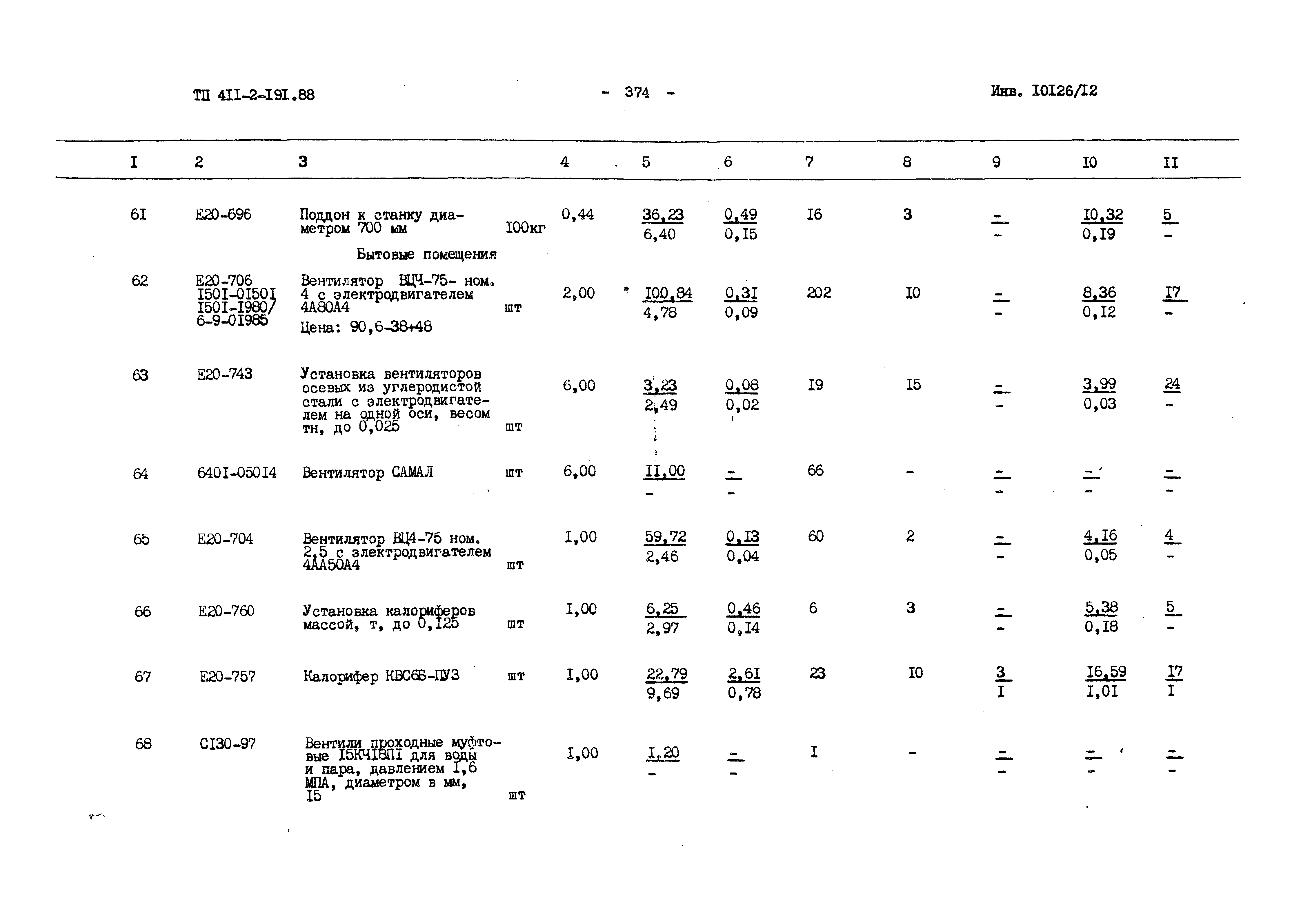 Типовой проект 411-2-191.88