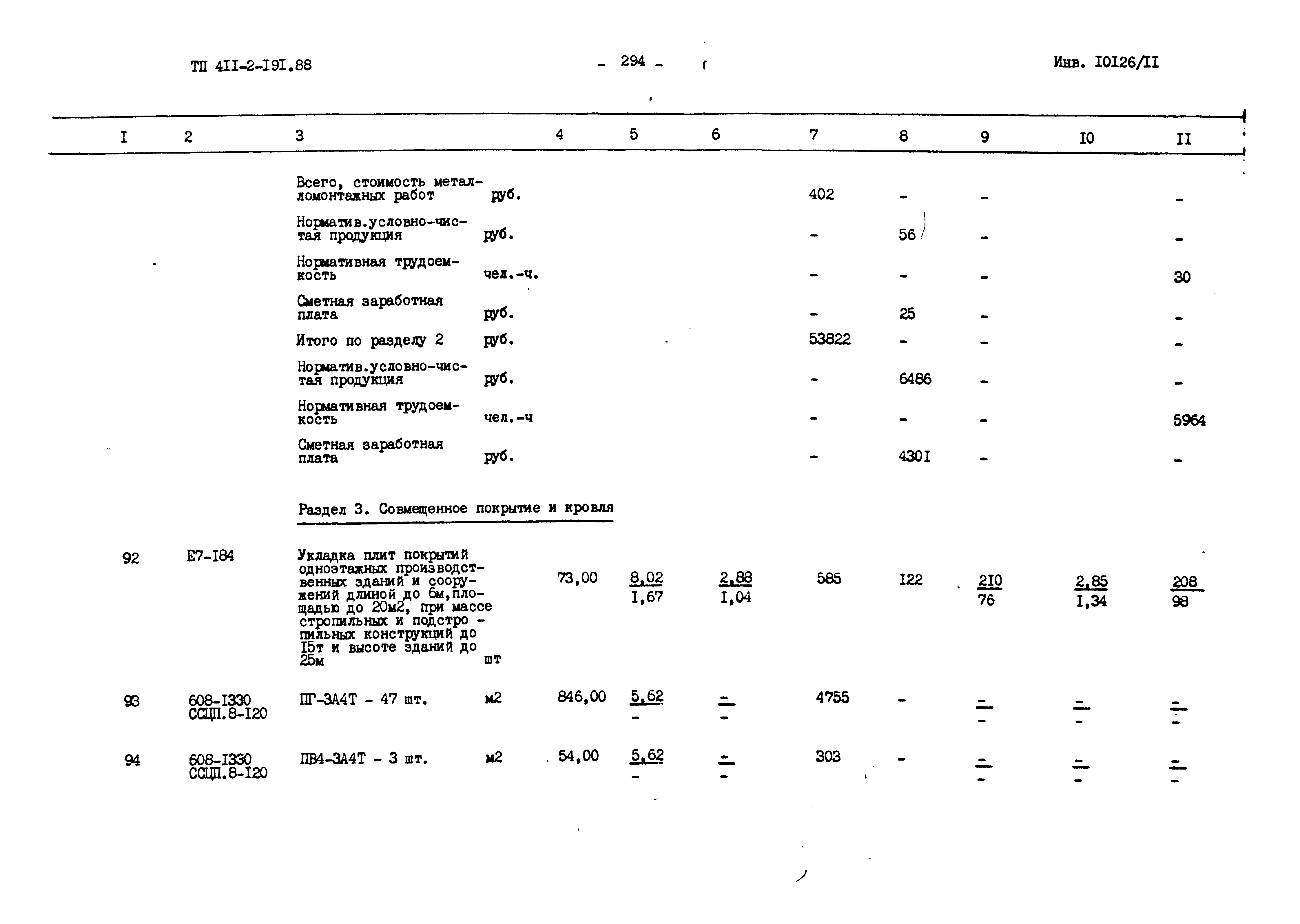 Типовой проект 411-2-191.88