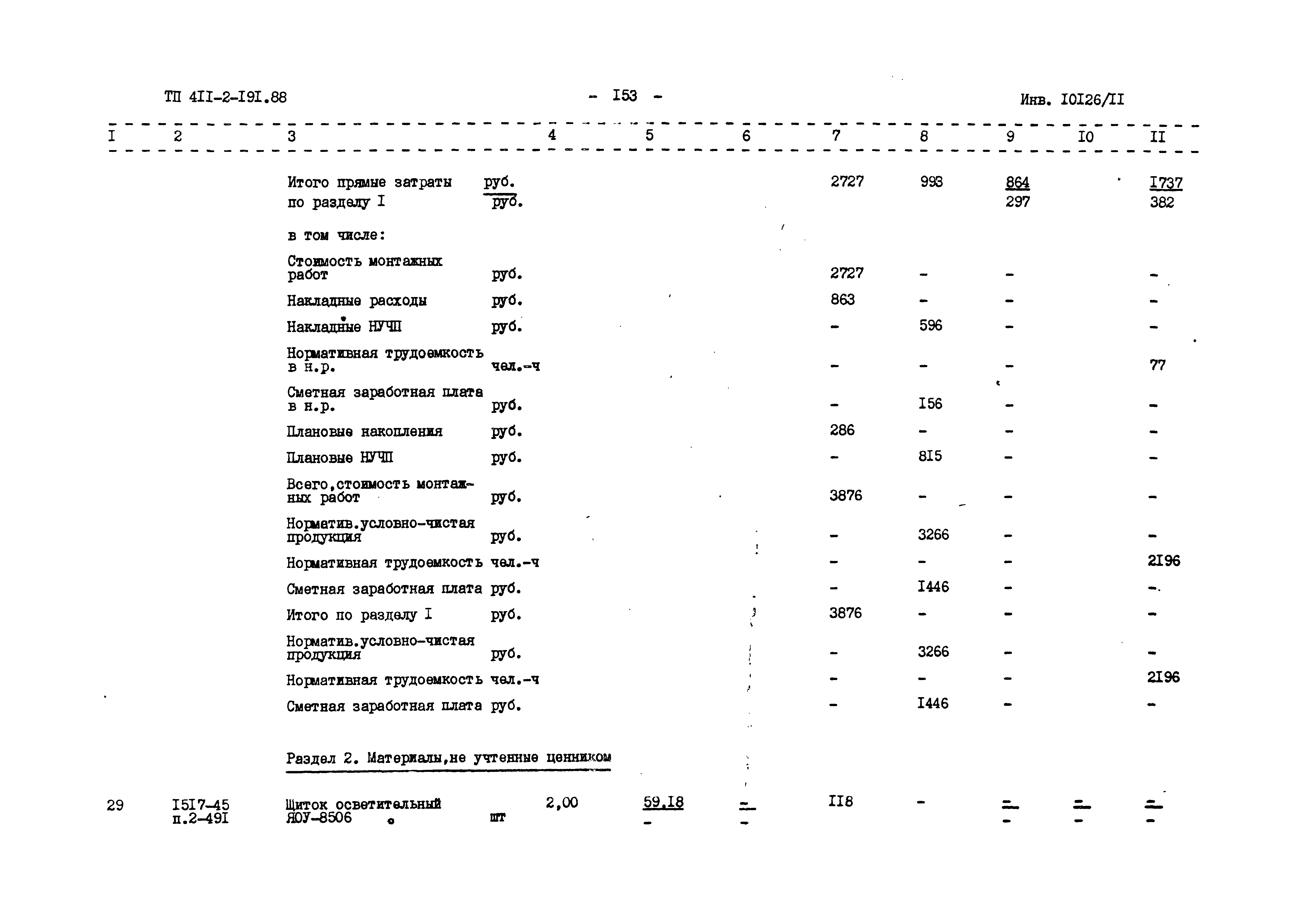 Типовой проект 411-2-191.88