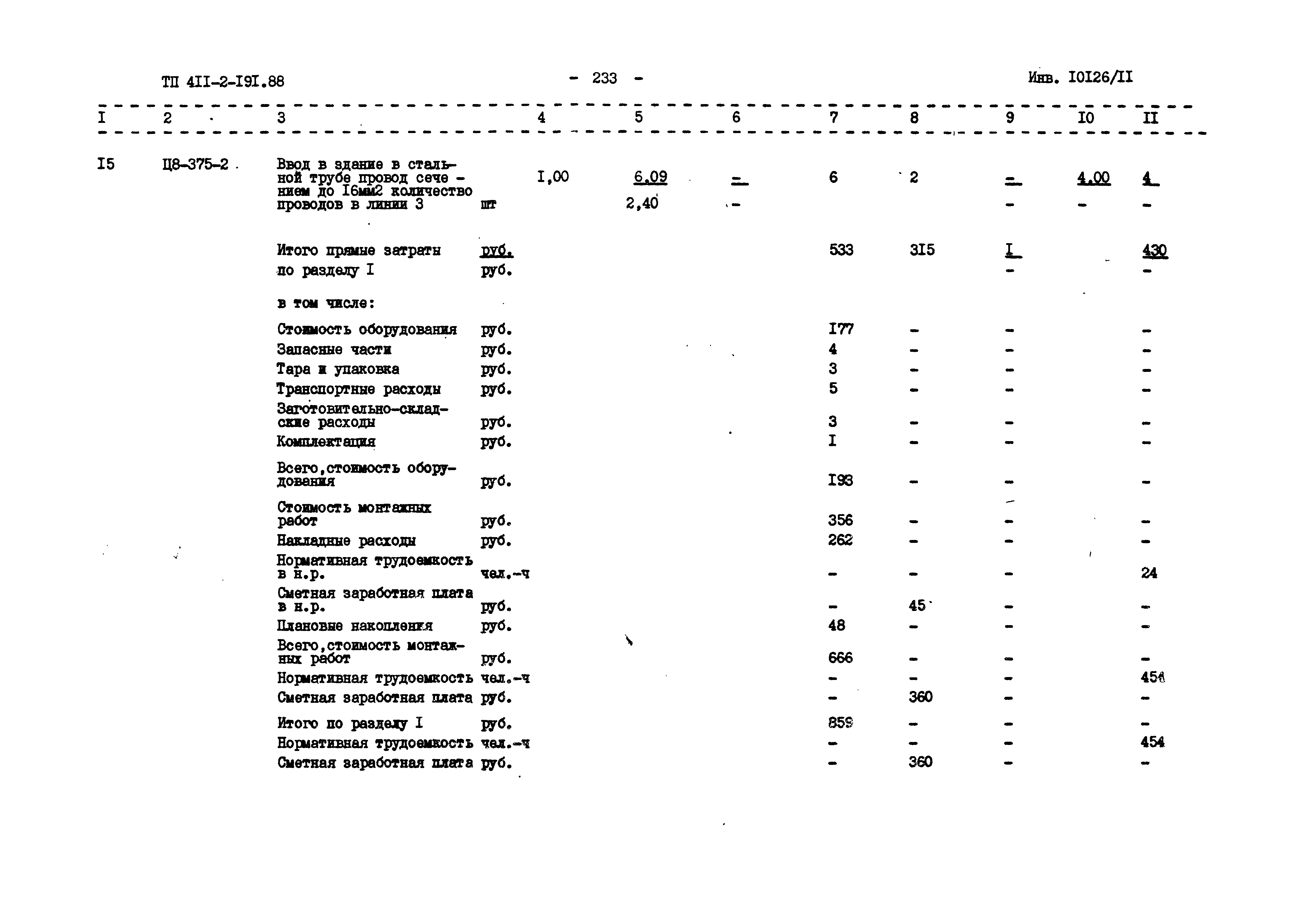 Типовой проект 411-2-191.88