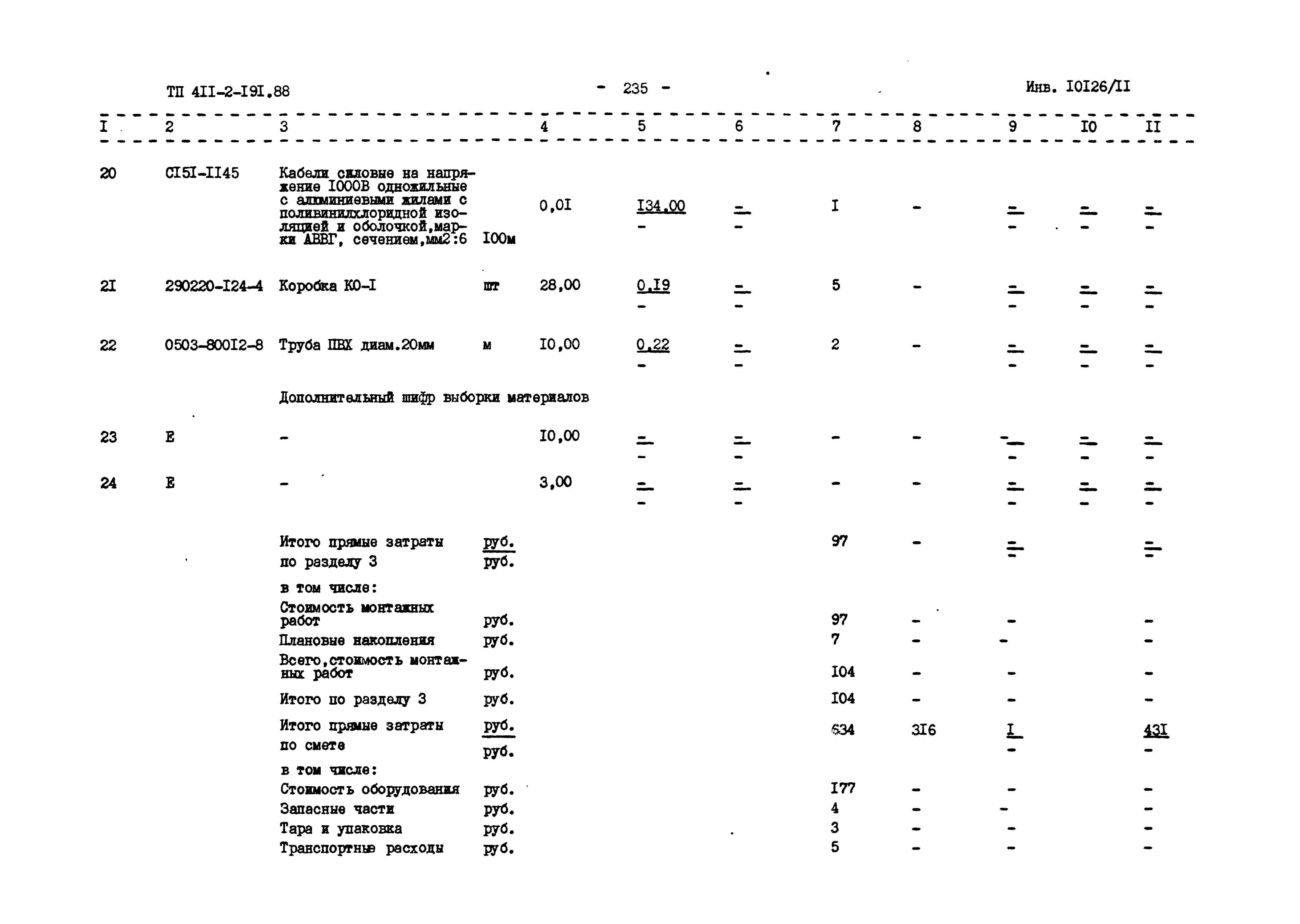 Типовой проект 411-2-191.88