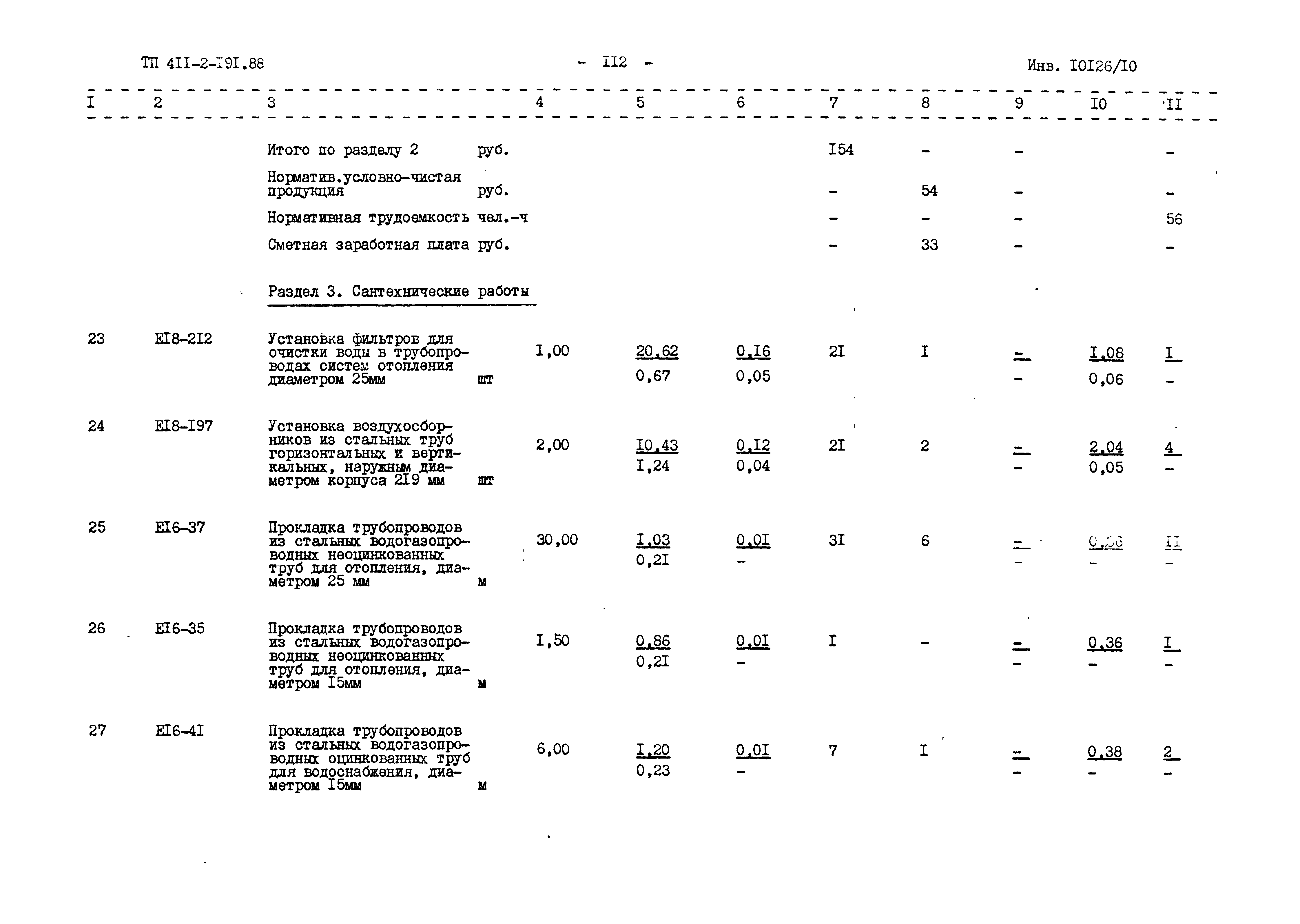 Типовой проект 411-2-191.88