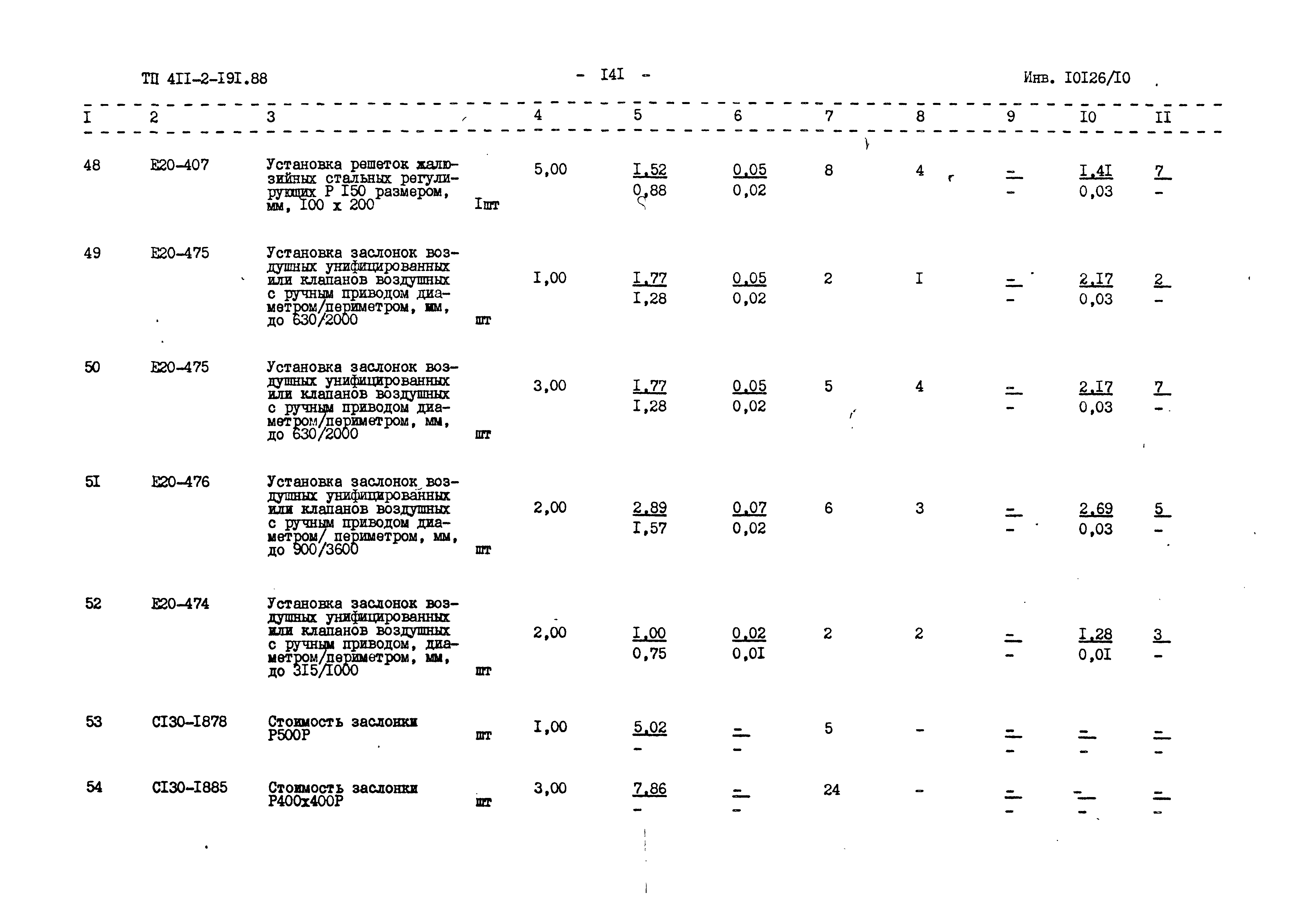 Типовой проект 411-2-191.88