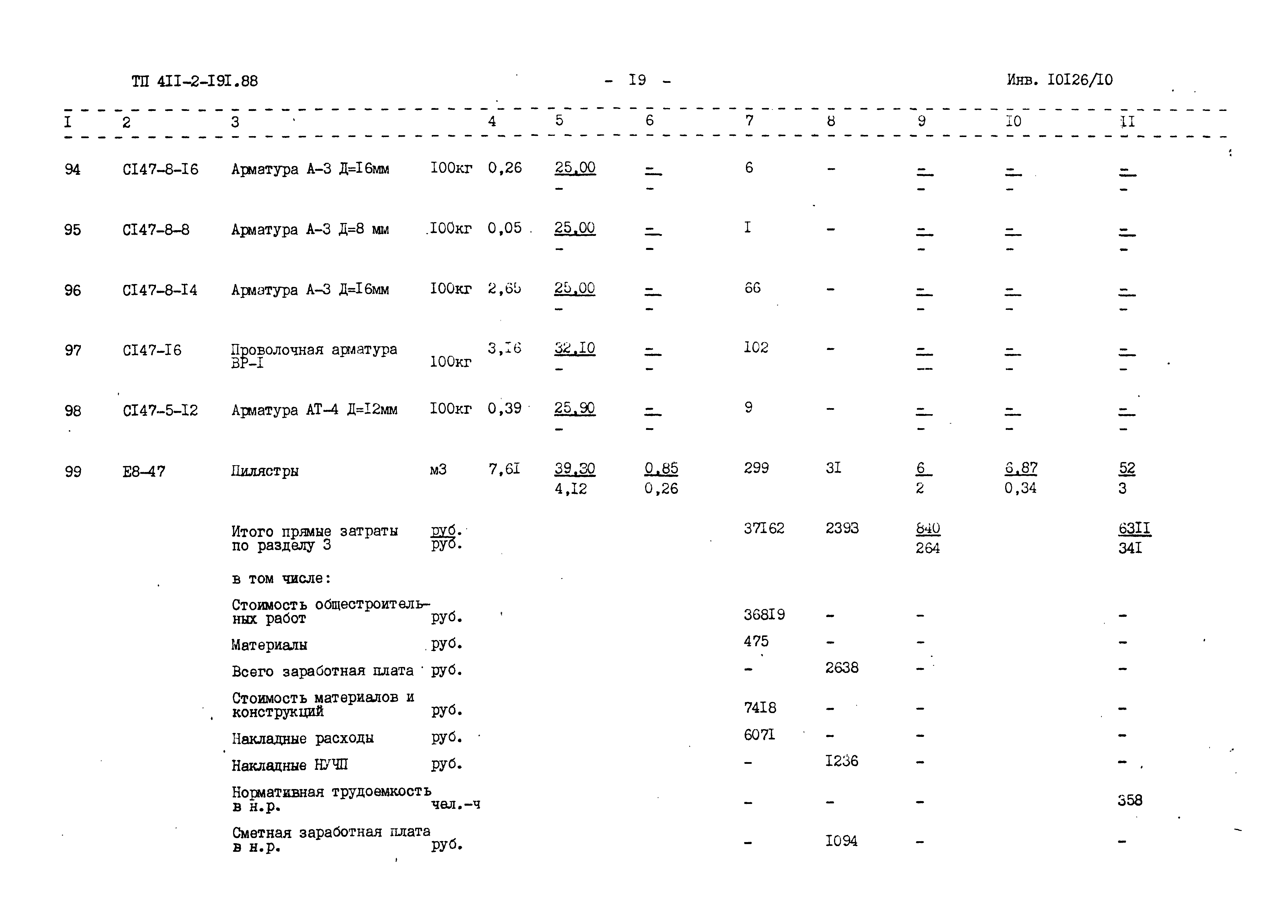 Типовой проект 411-2-191.88