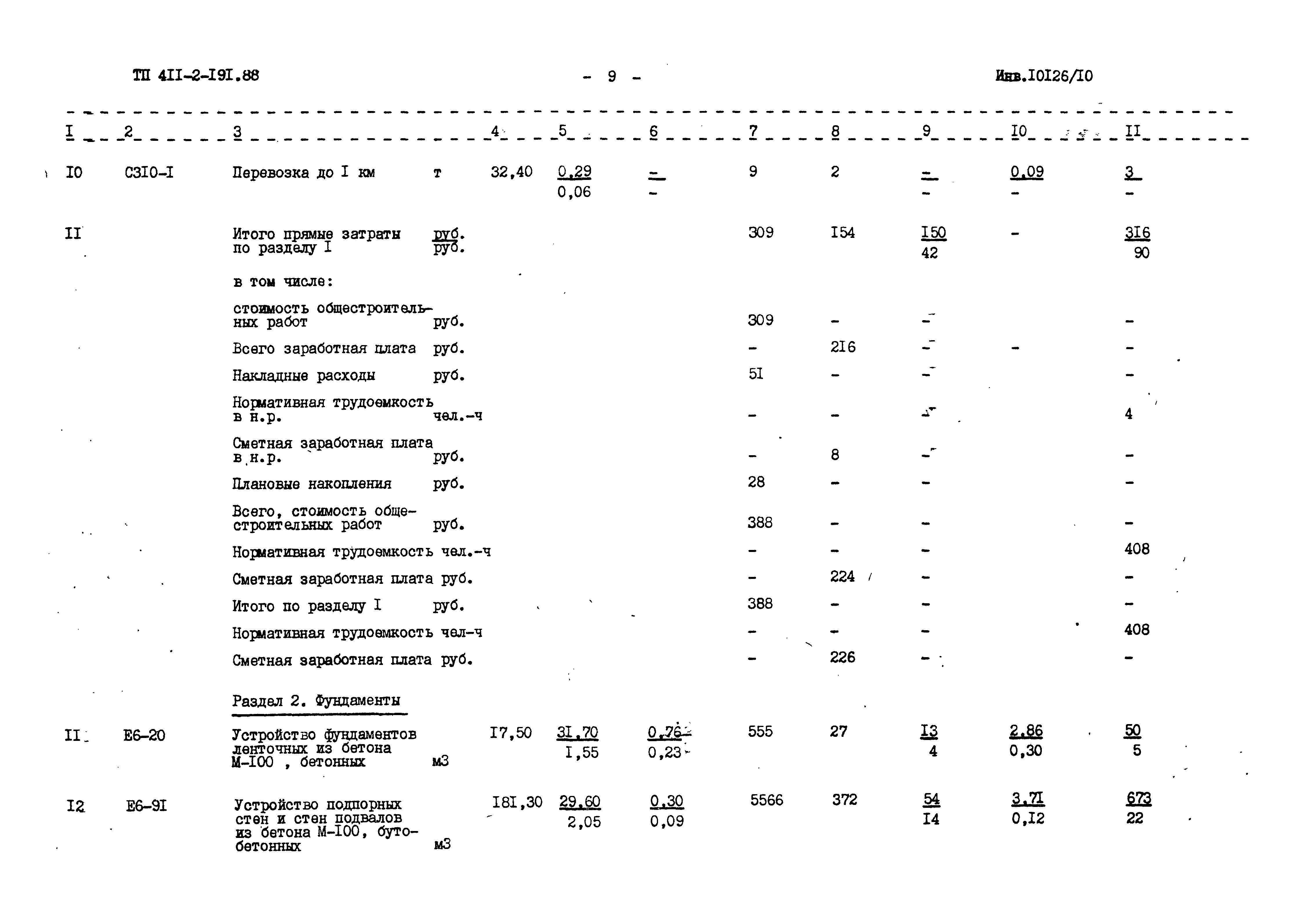 Типовой проект 411-2-191.88