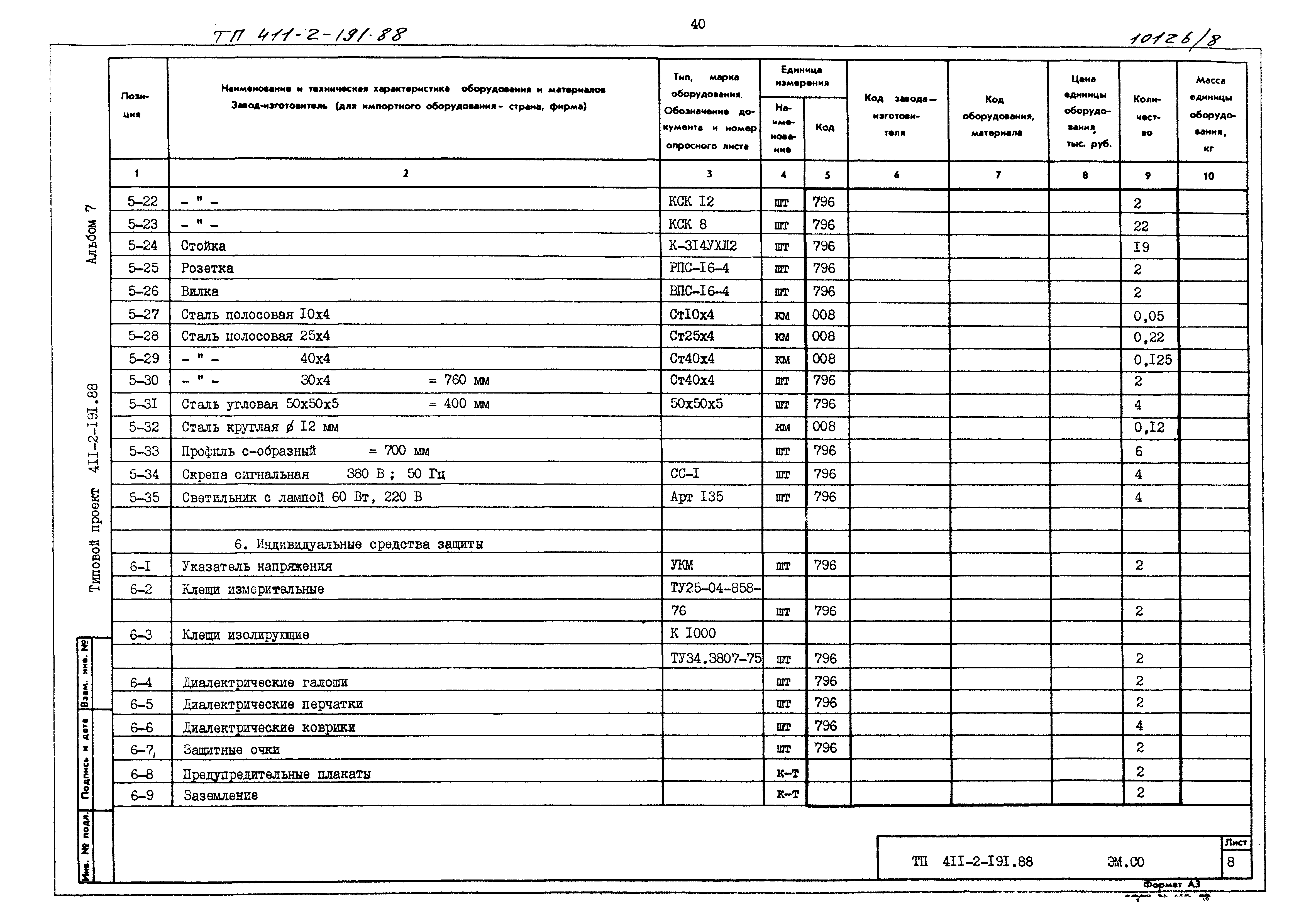 Типовой проект 411-2-191.88