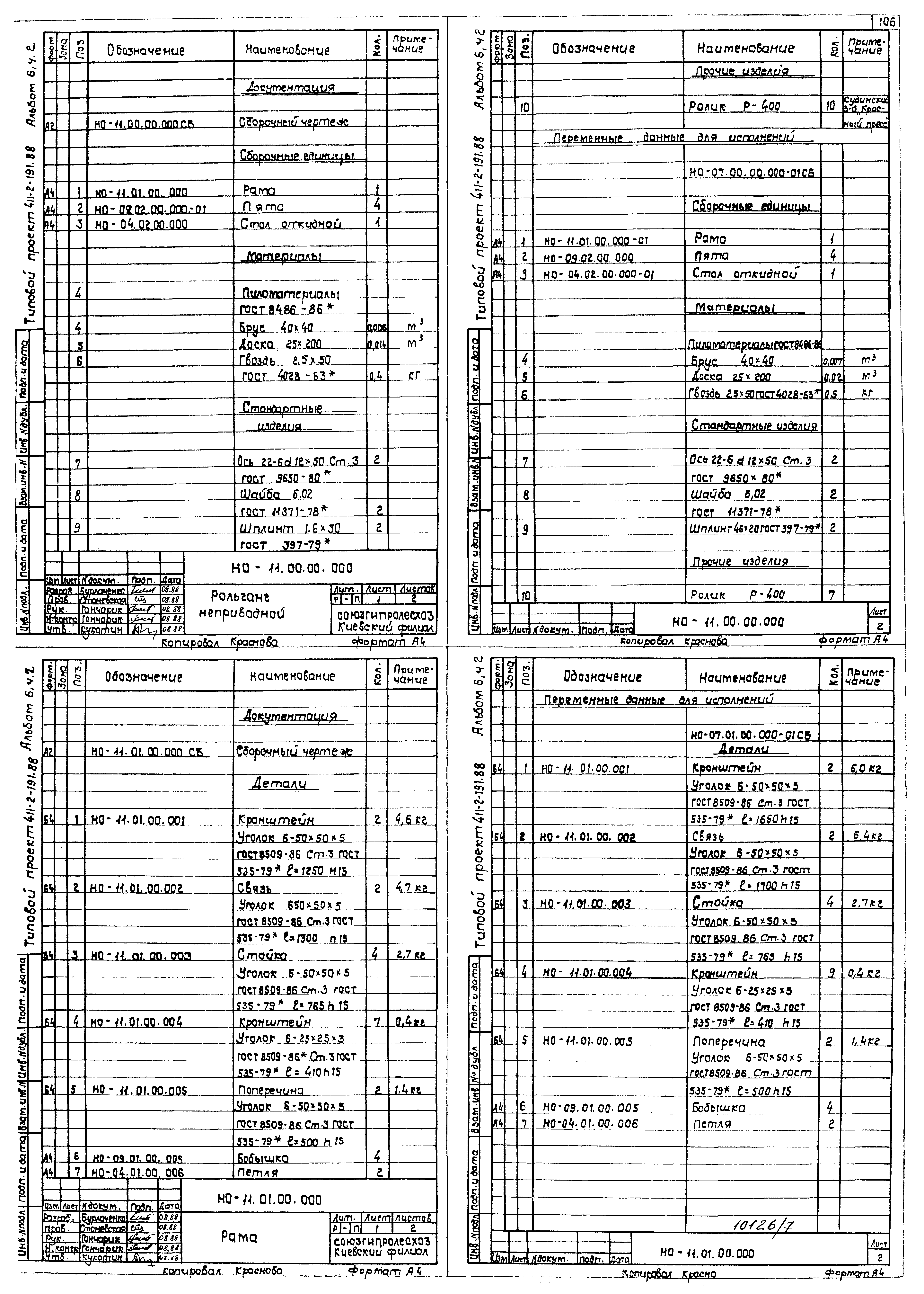 Типовой проект 411-2-191.88