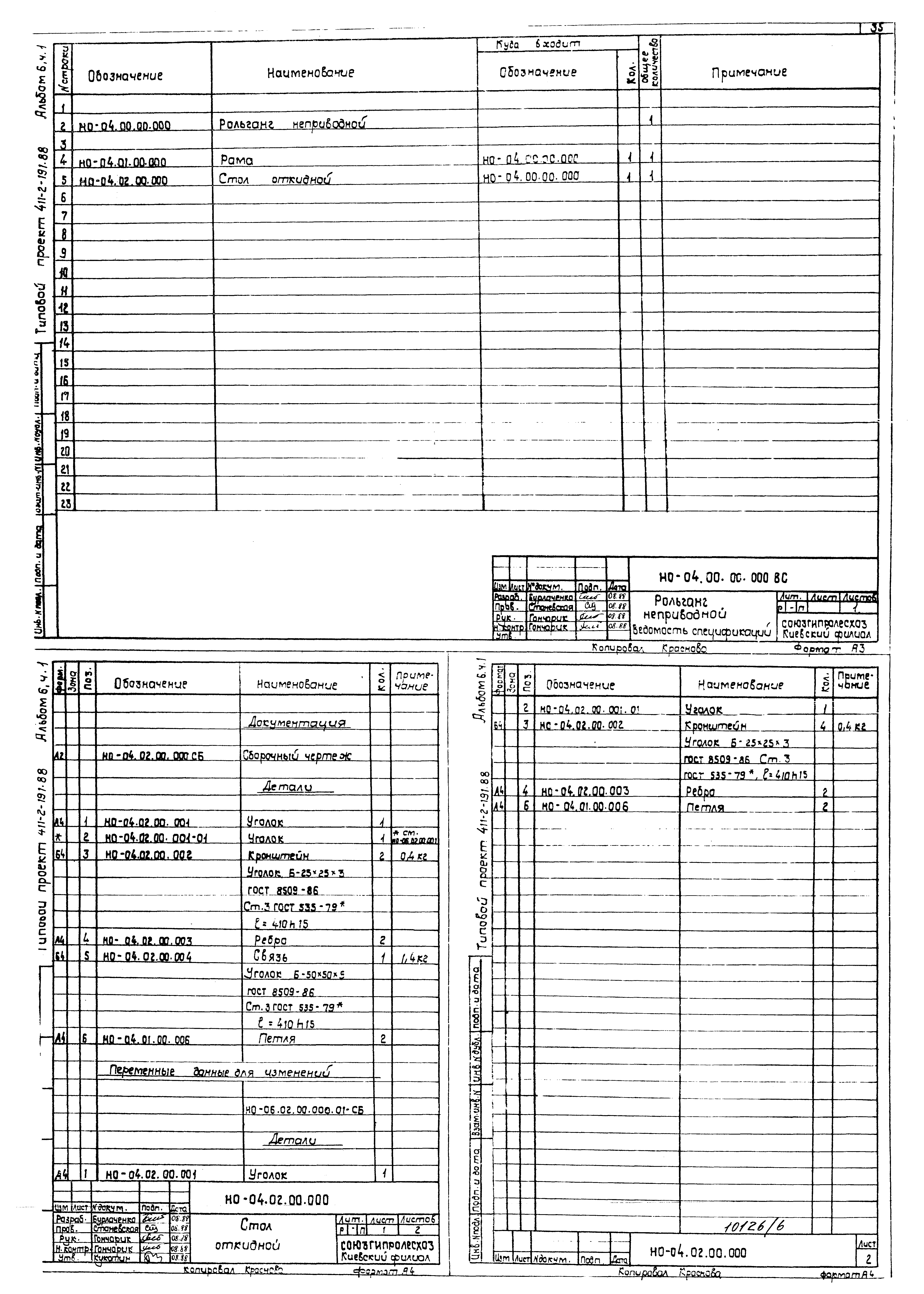 Типовой проект 411-2-191.88