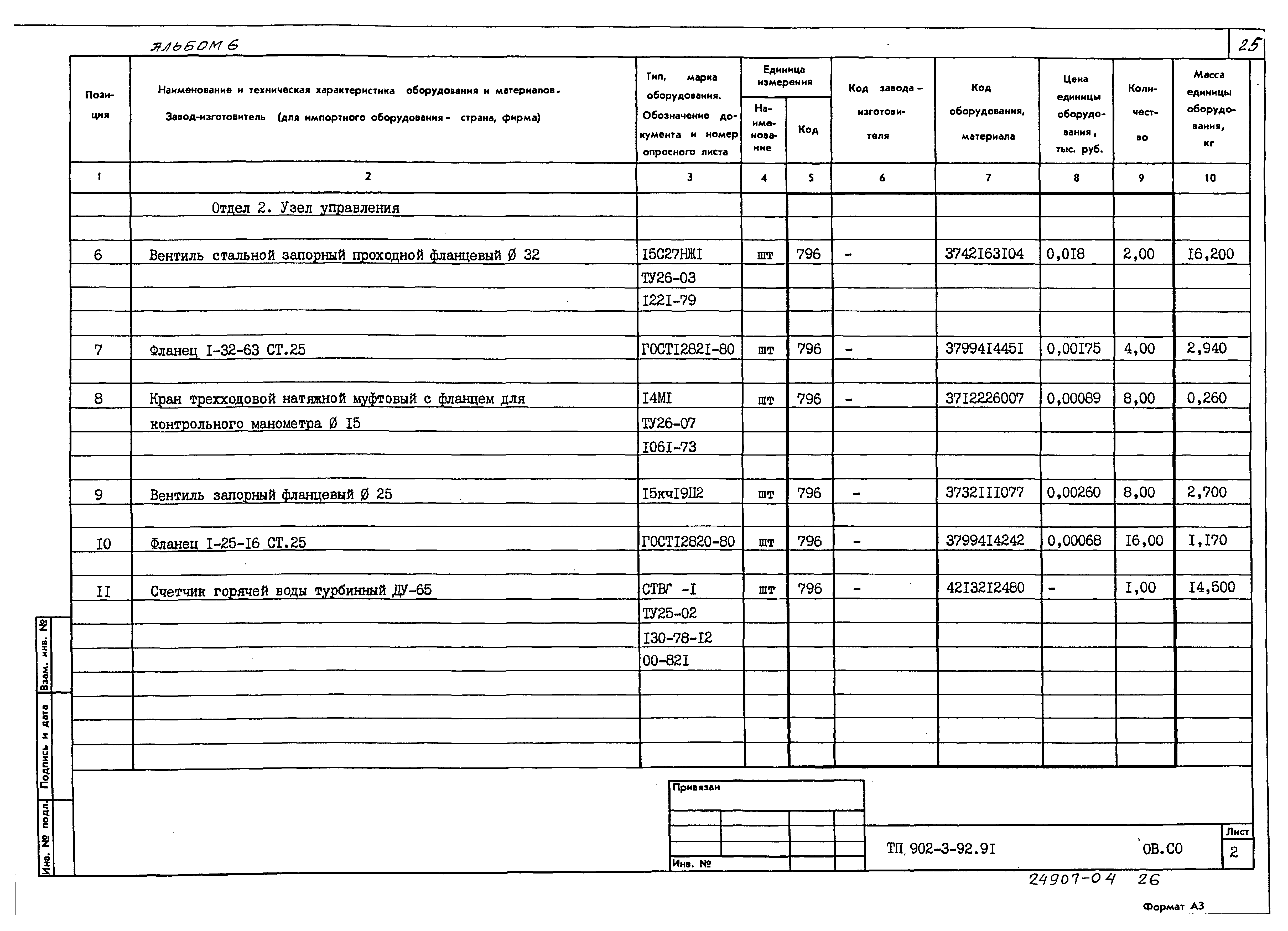 Типовой проект 902-3-91.91