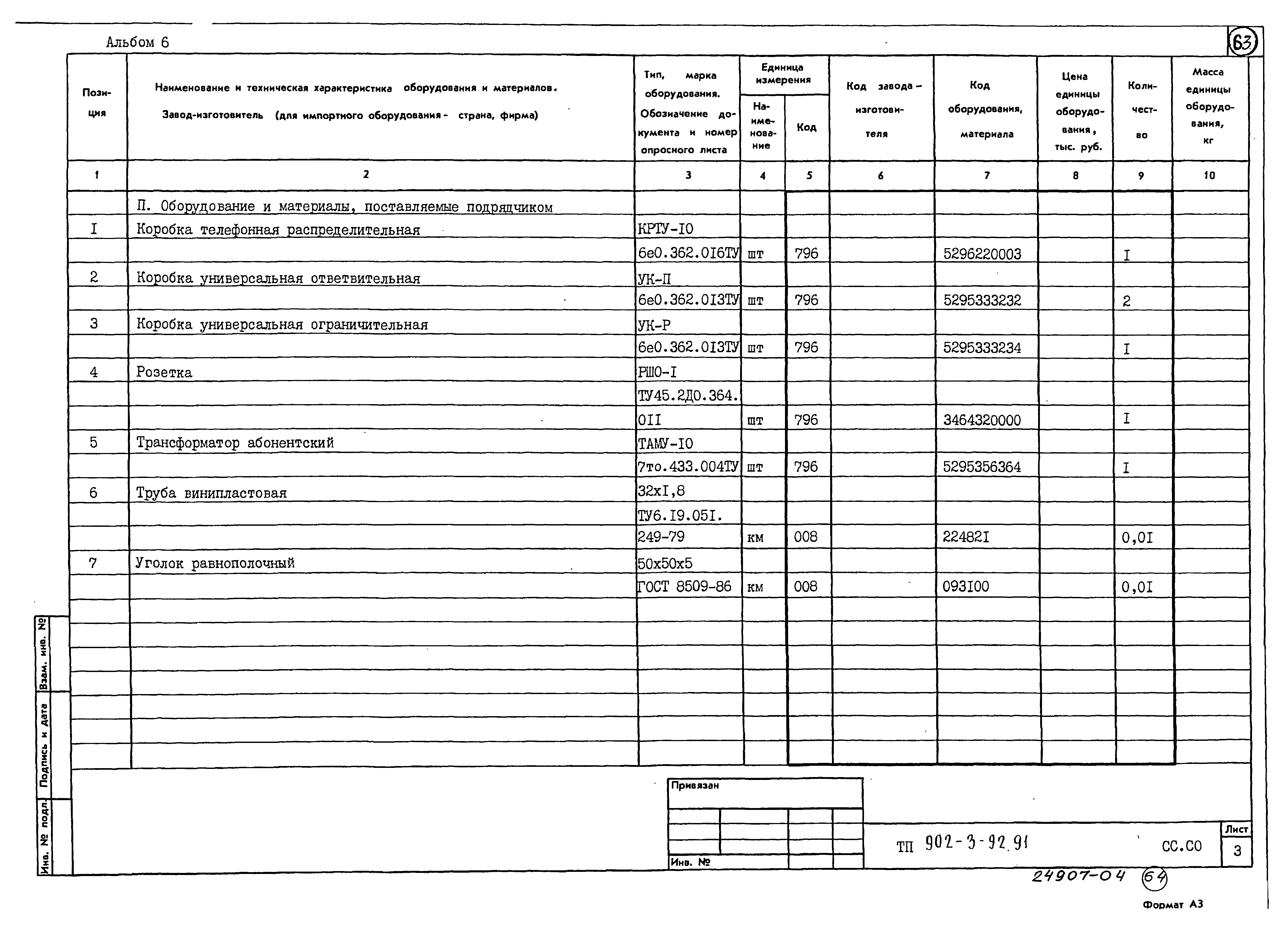 Типовой проект 902-3-91.91