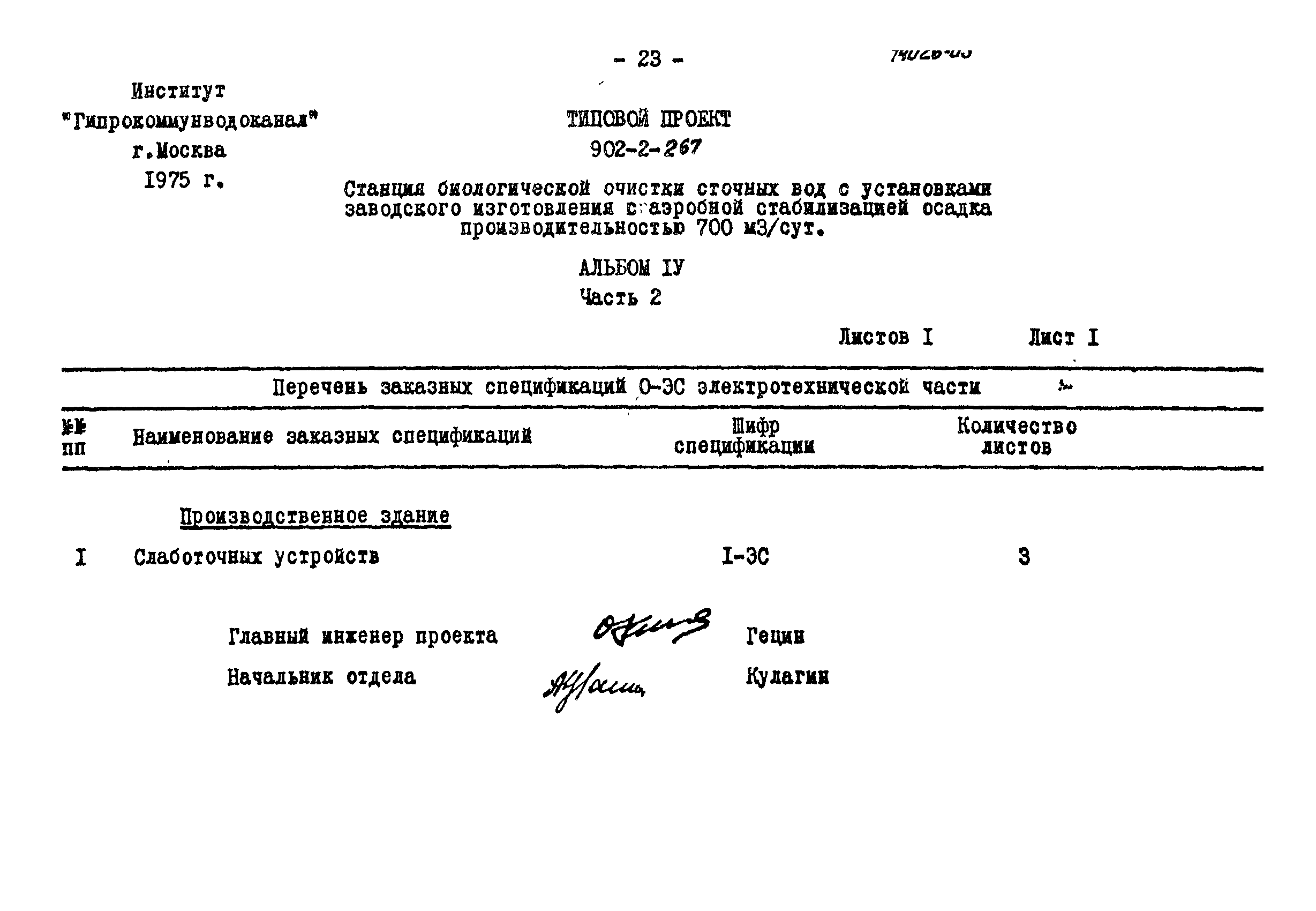 Типовой проект 902-2-266