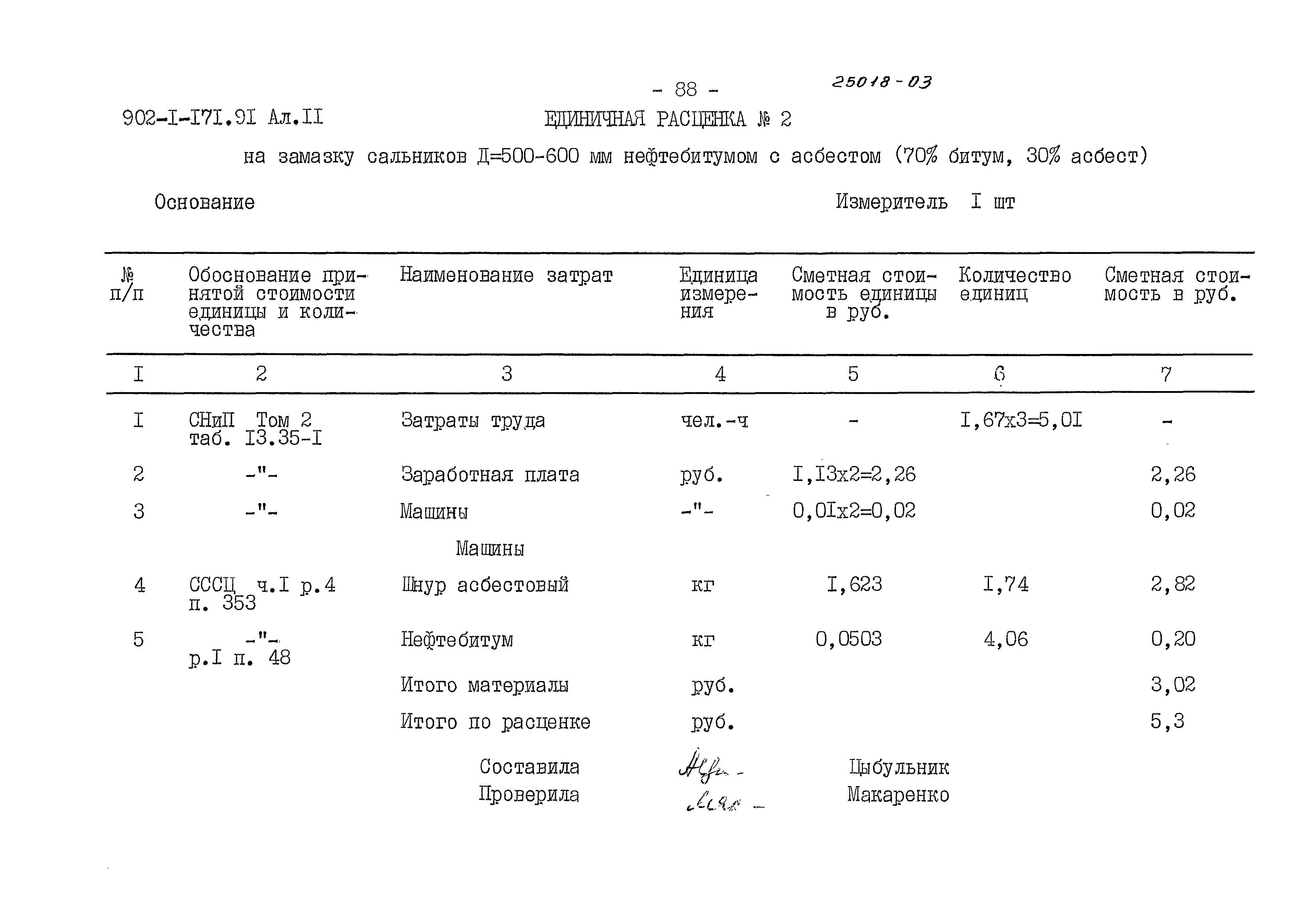 Типовой проект 902-1-171.91