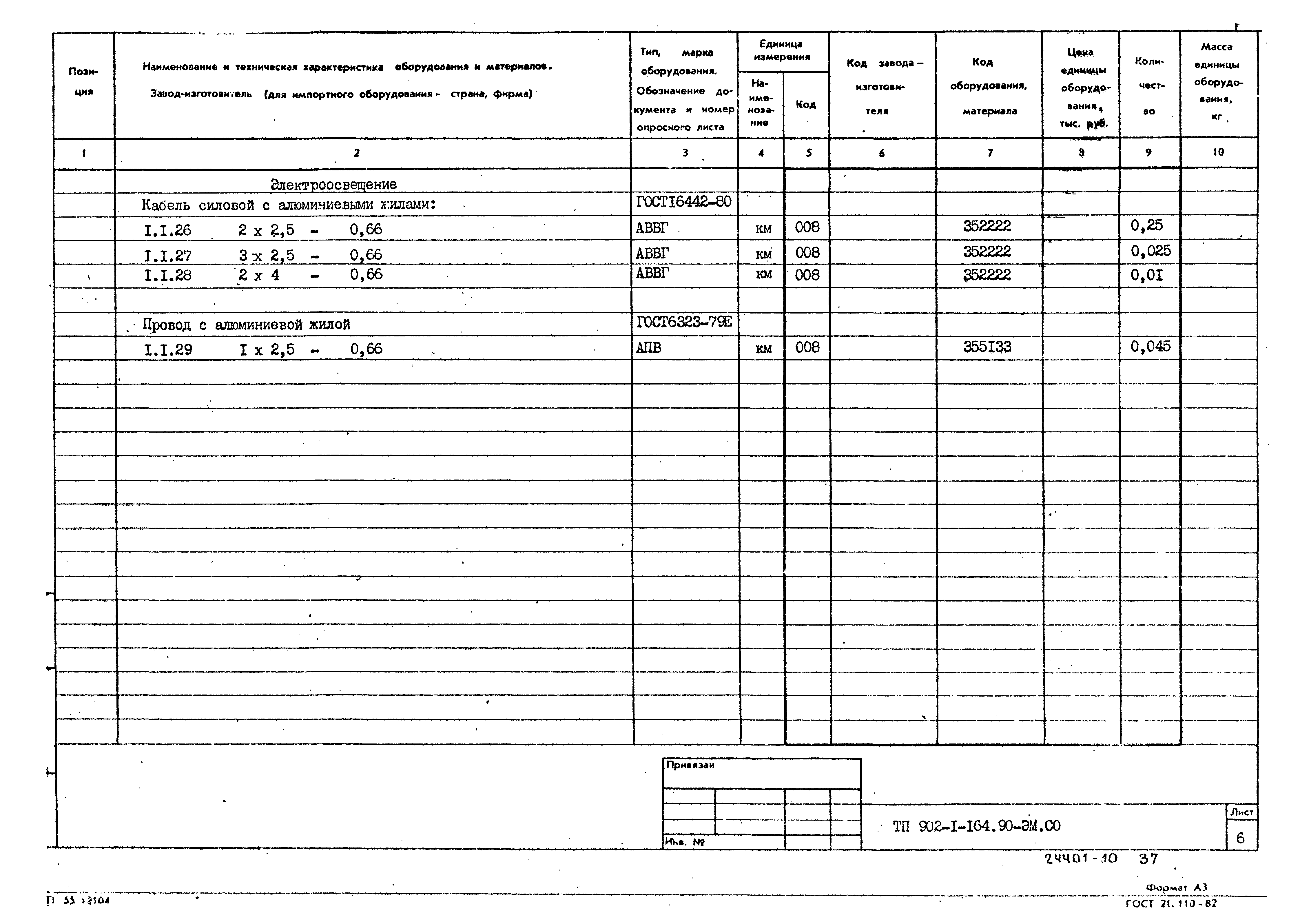 Типовой проект 902-1-166.1.90