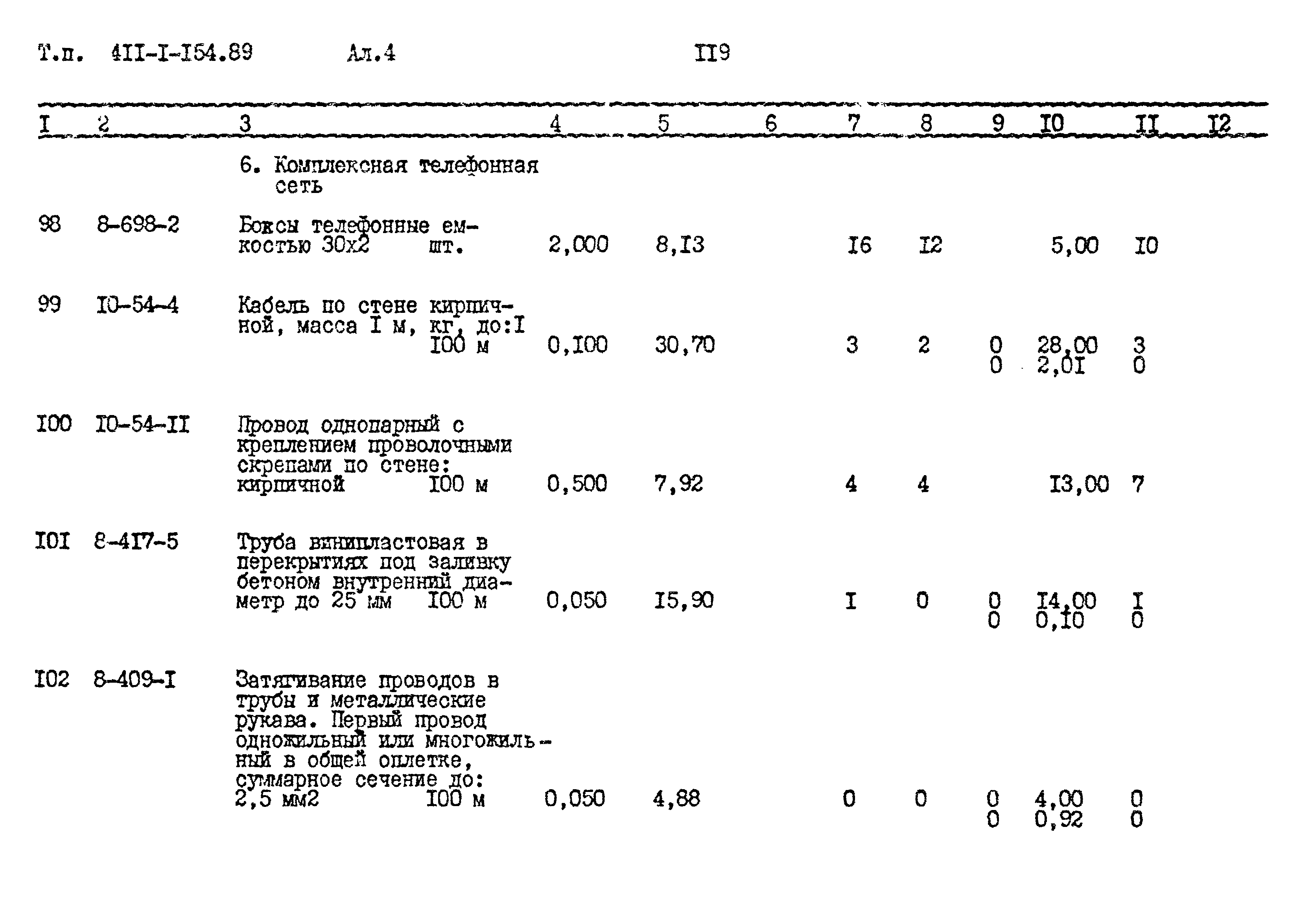 Типовой проект 411-1-154.89