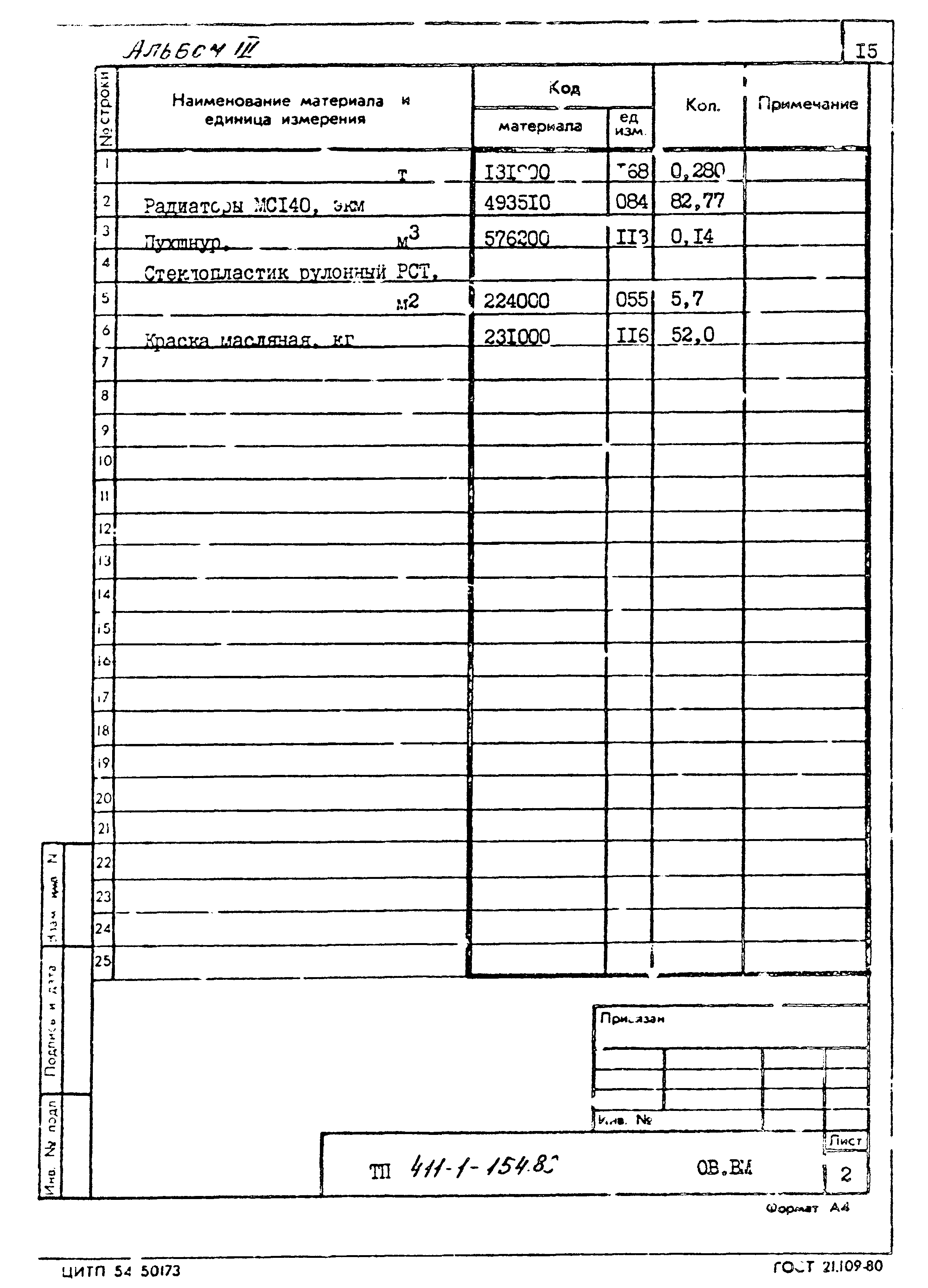 Типовой проект 411-1-154.89