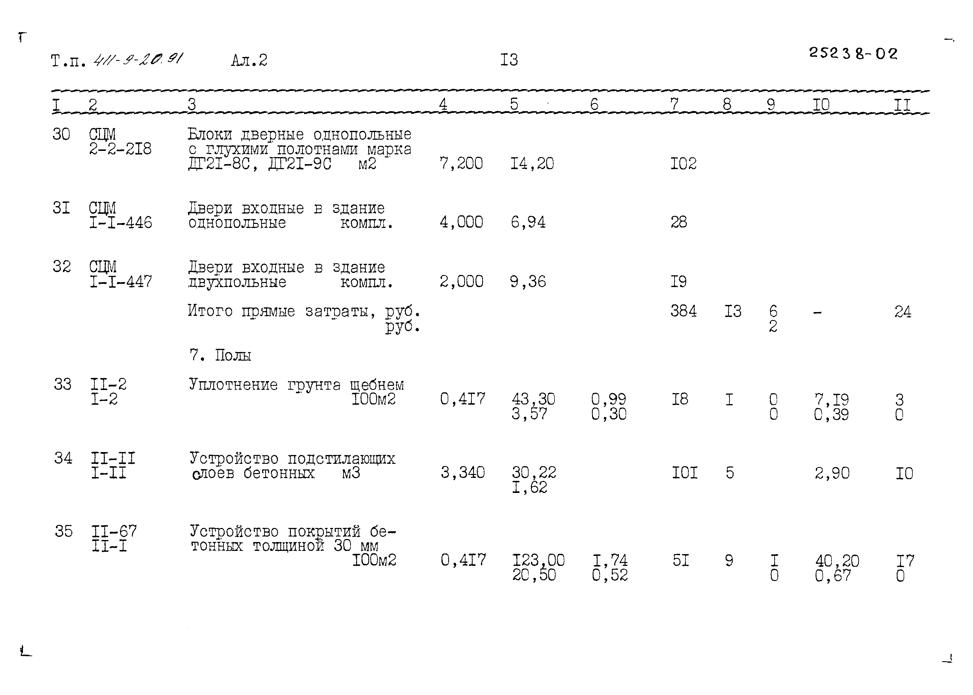 Типовой проект 411-9-20.91