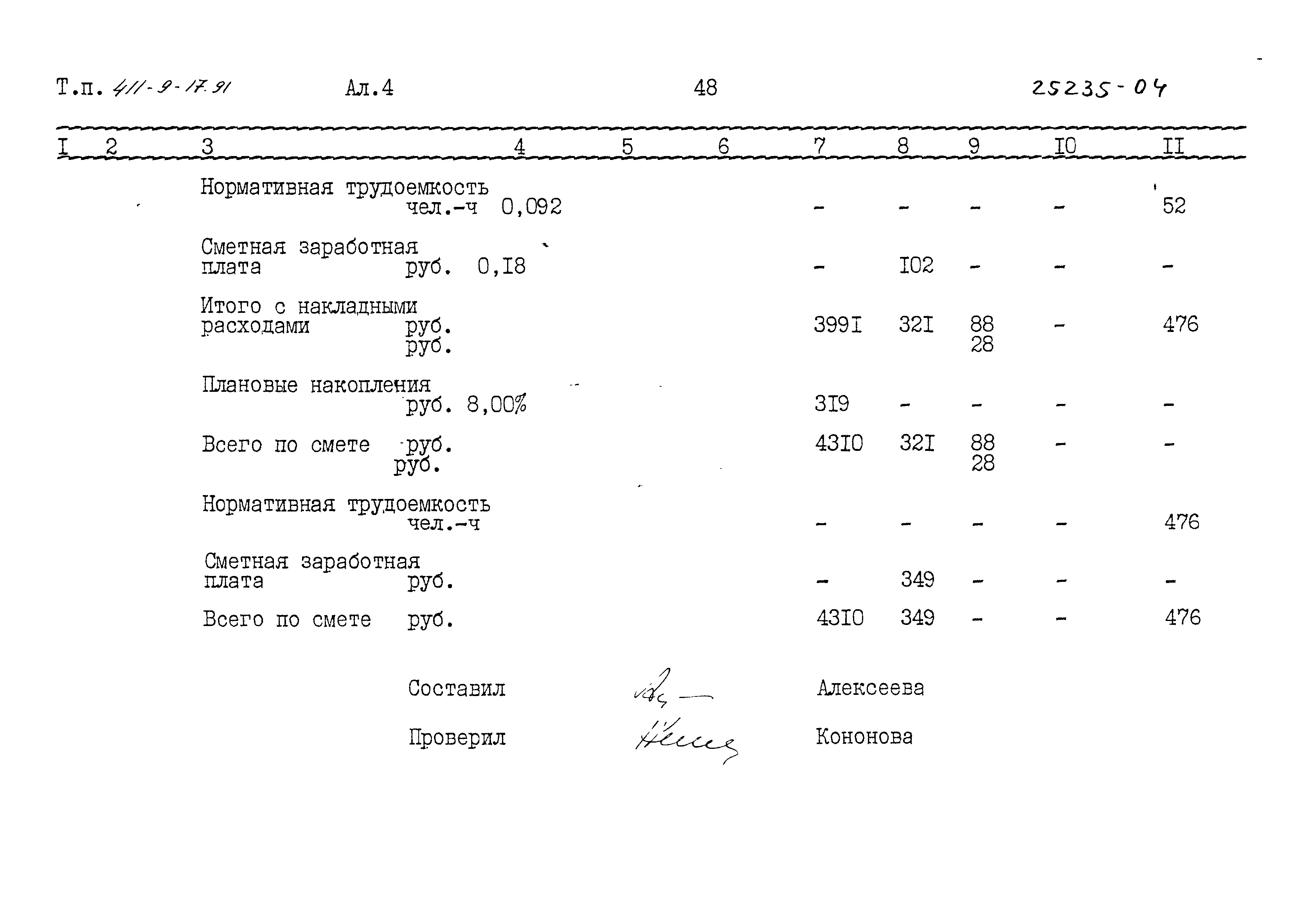 Типовой проект 411-9-17.91