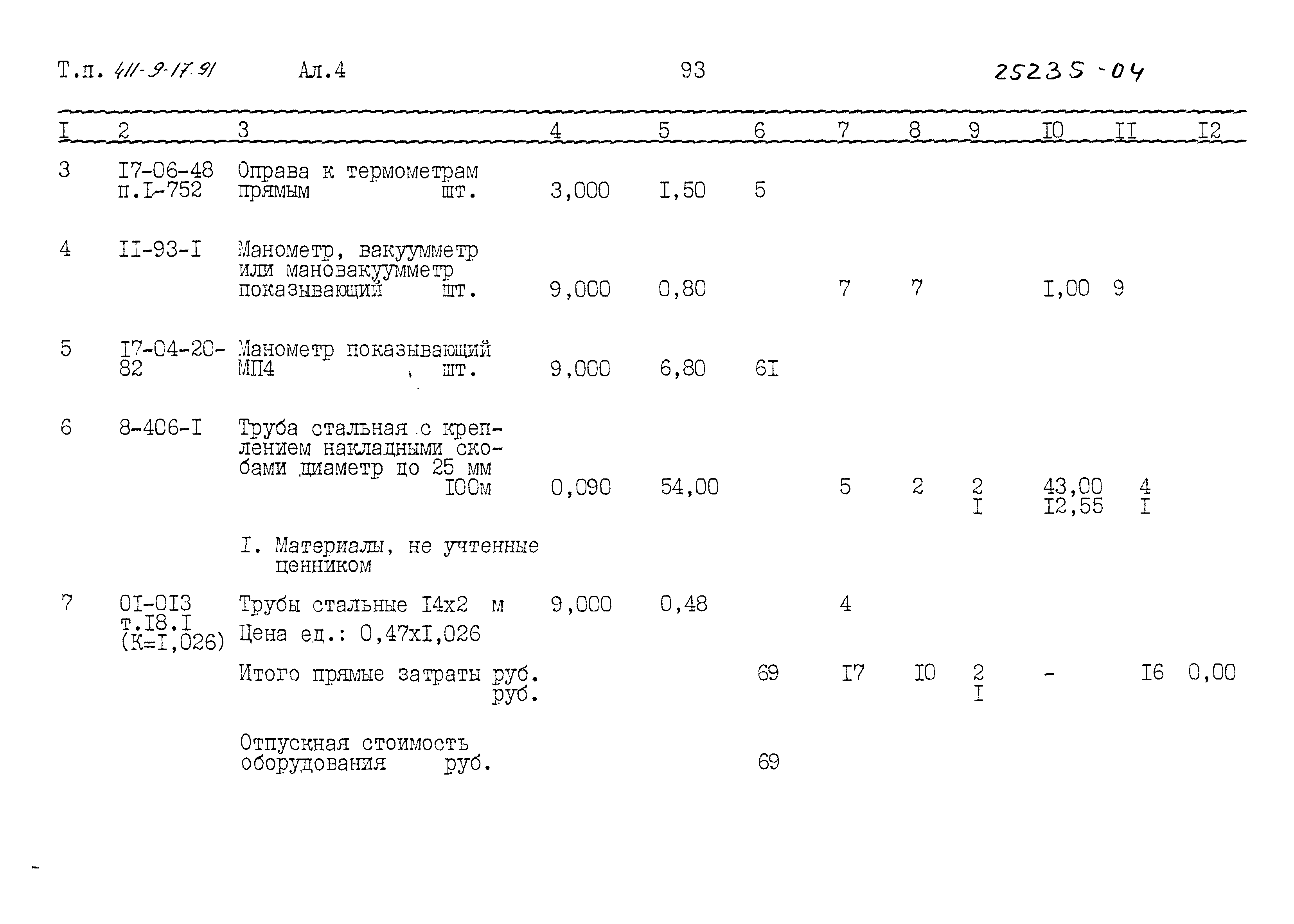 Типовой проект 411-9-17.91