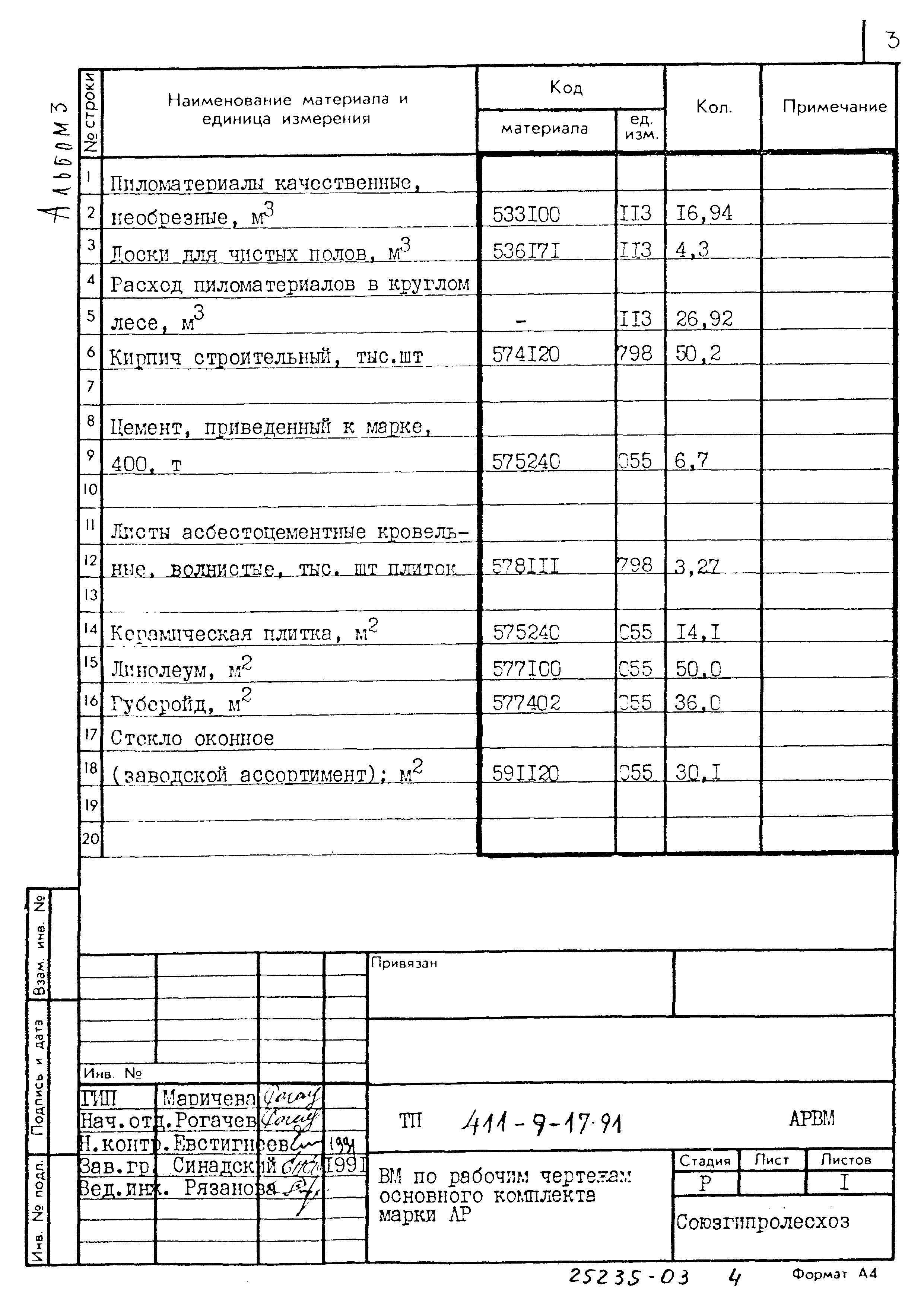 Типовой проект 411-9-17.91