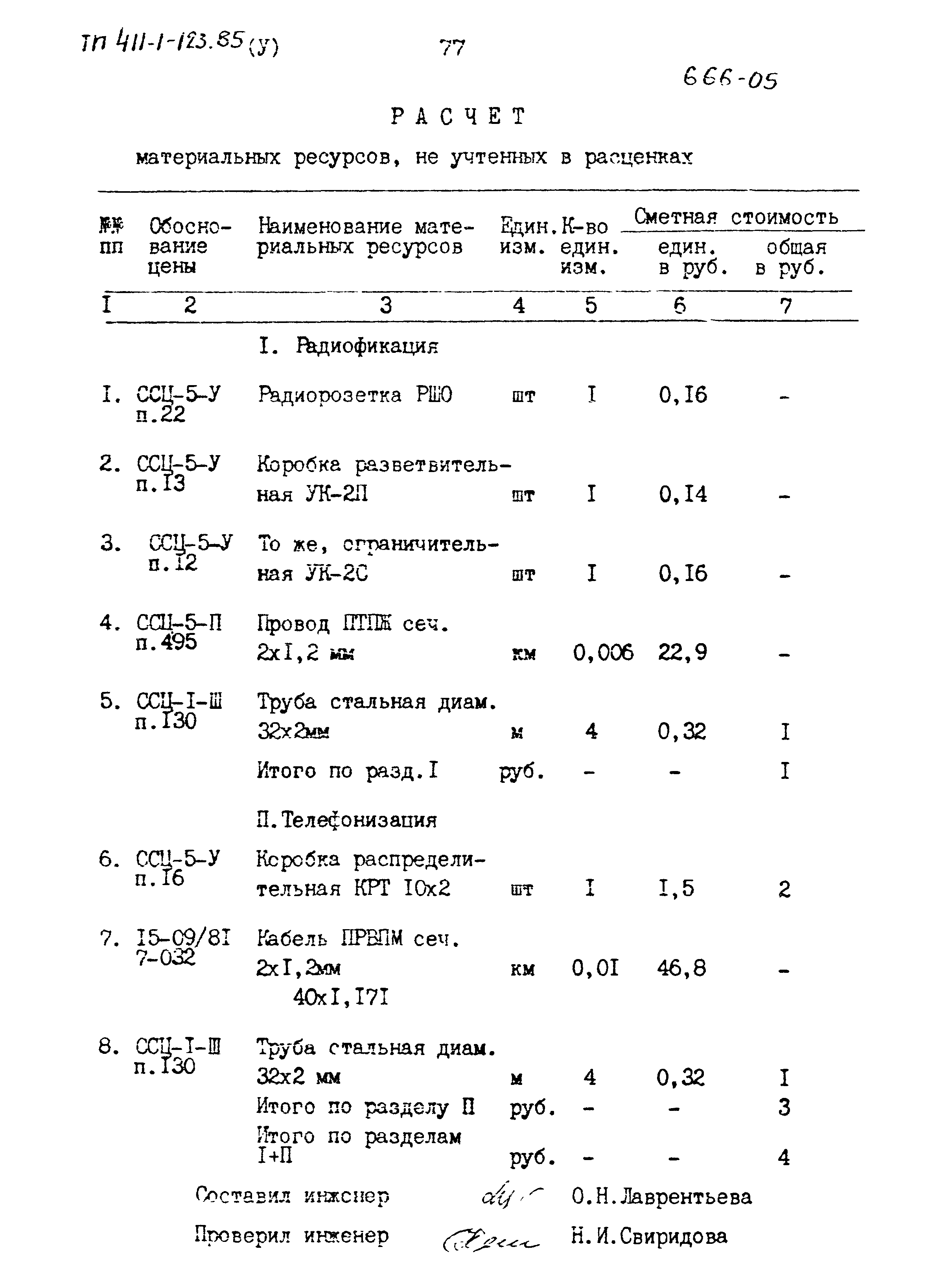 Типовой проект 411-1-123.85