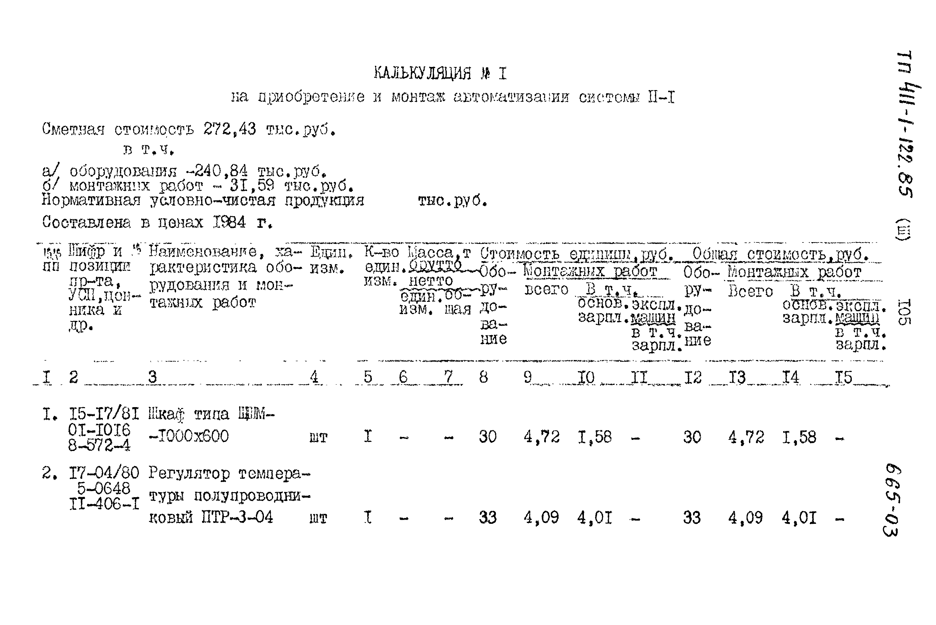 Типовой проект 411-1-122.85