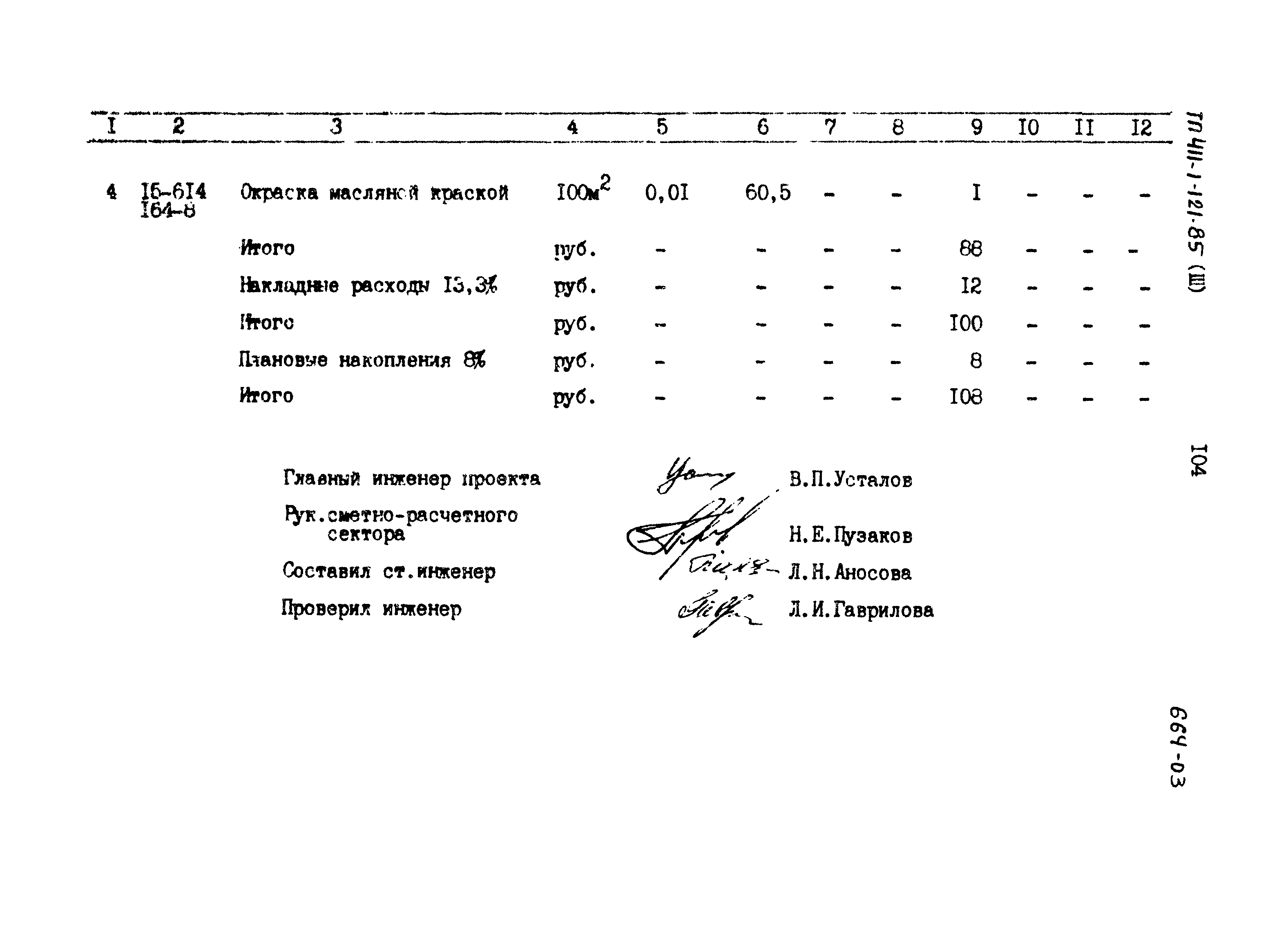 Типовой проект 411-1-121.85