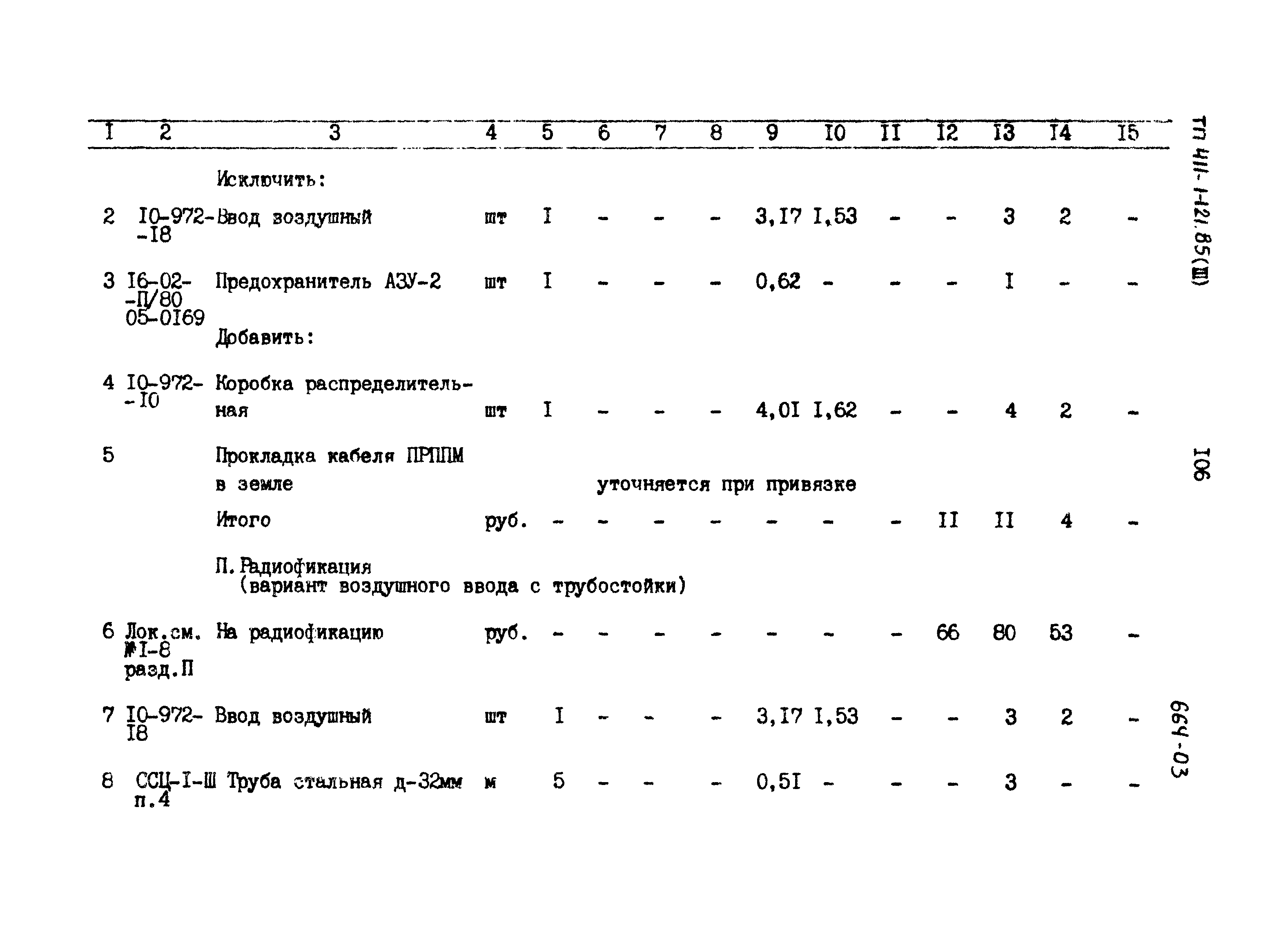 Типовой проект 411-1-121.85