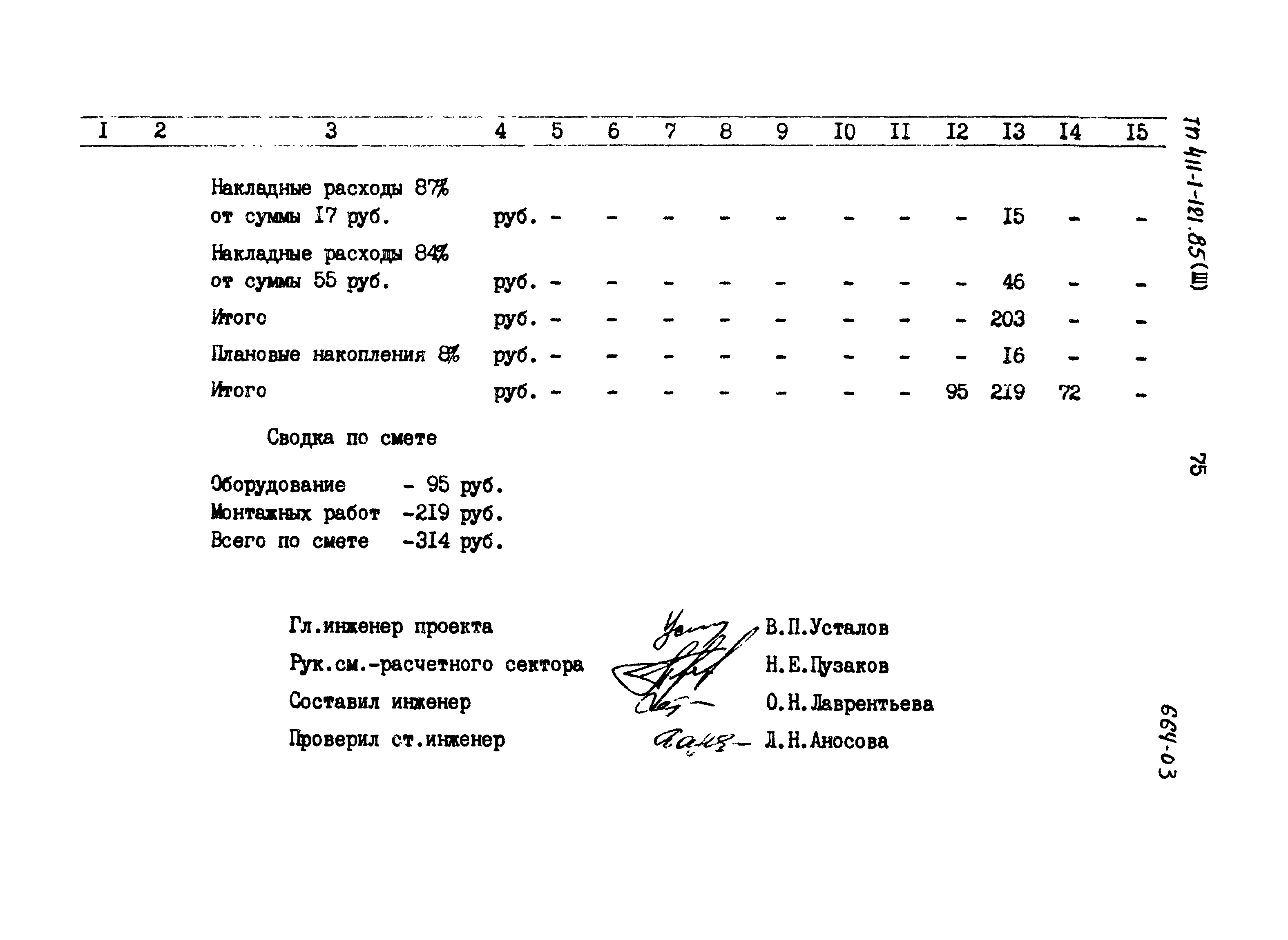 Типовой проект 411-1-121.85