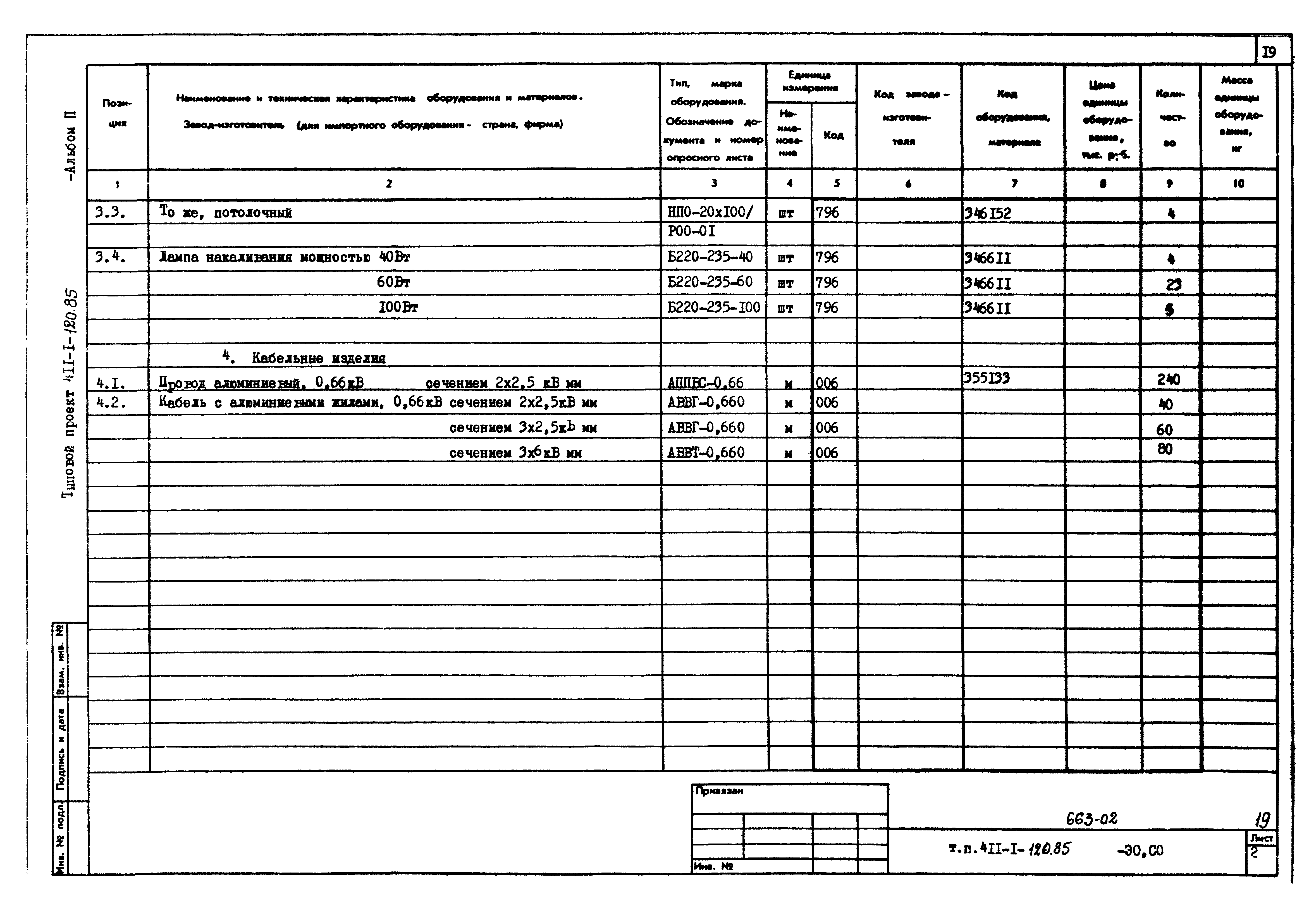 Типовой проект 411-1-120.85