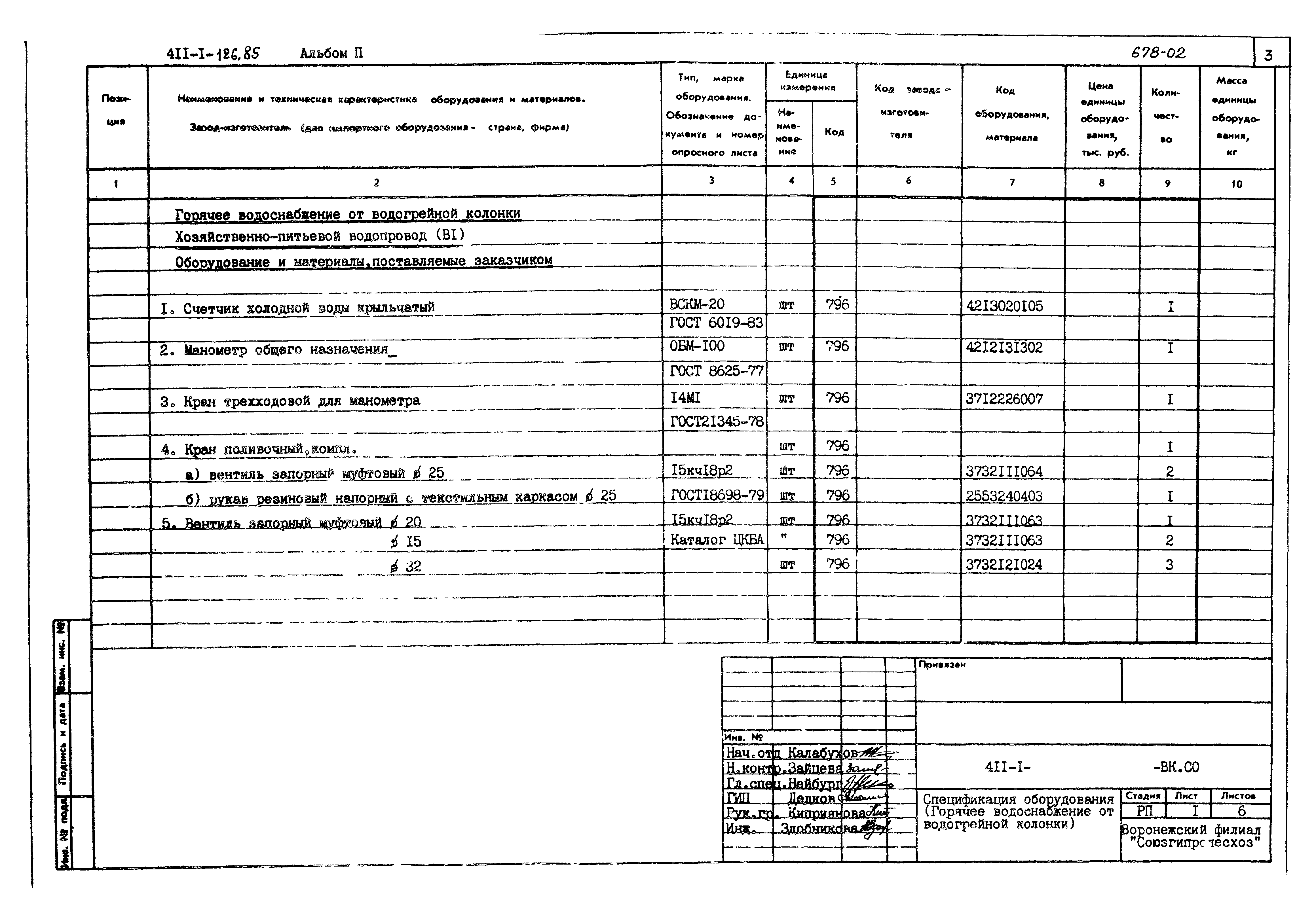 Типовой проект 411-1-126.85