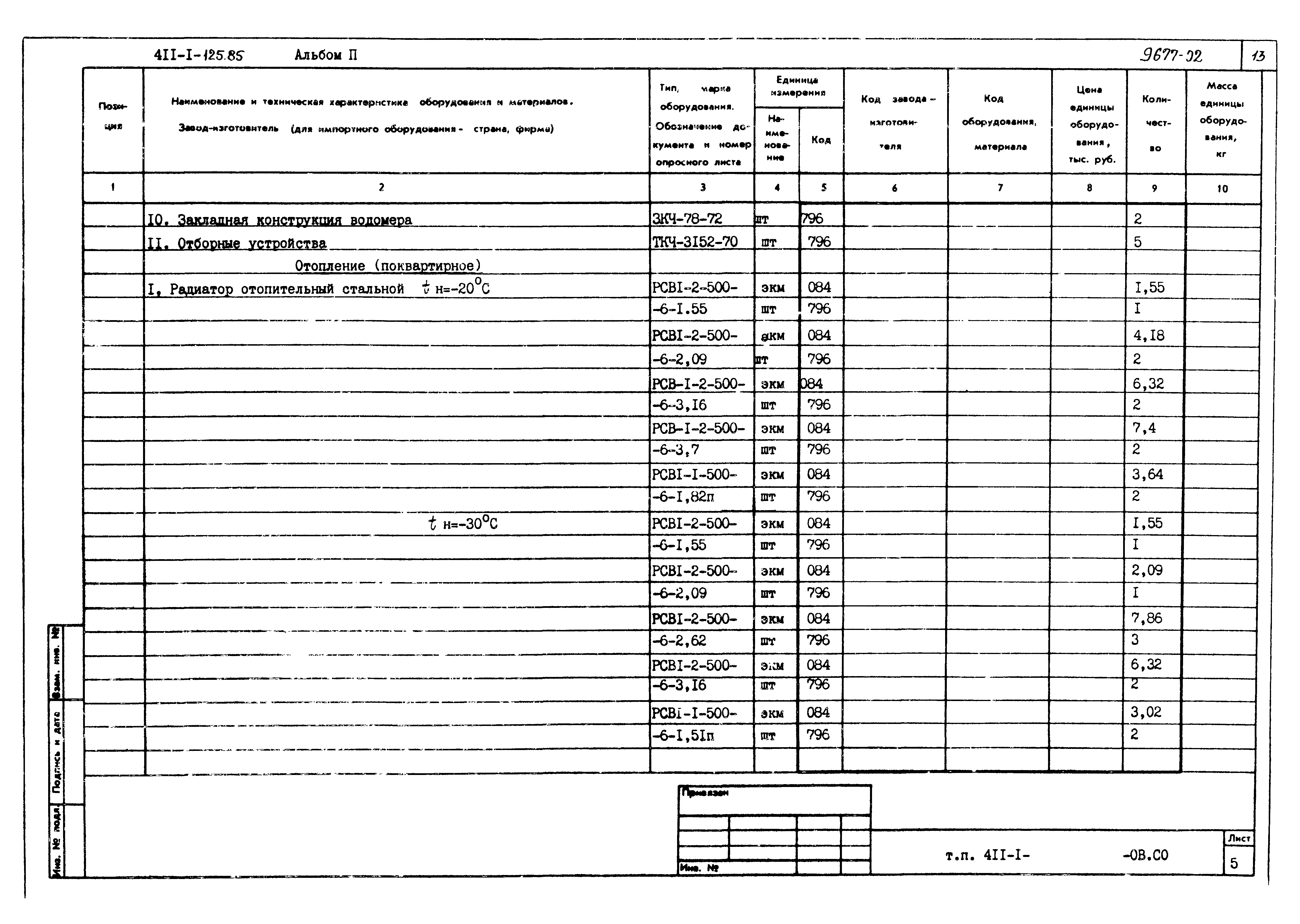 Типовой проект 411-1-125.85