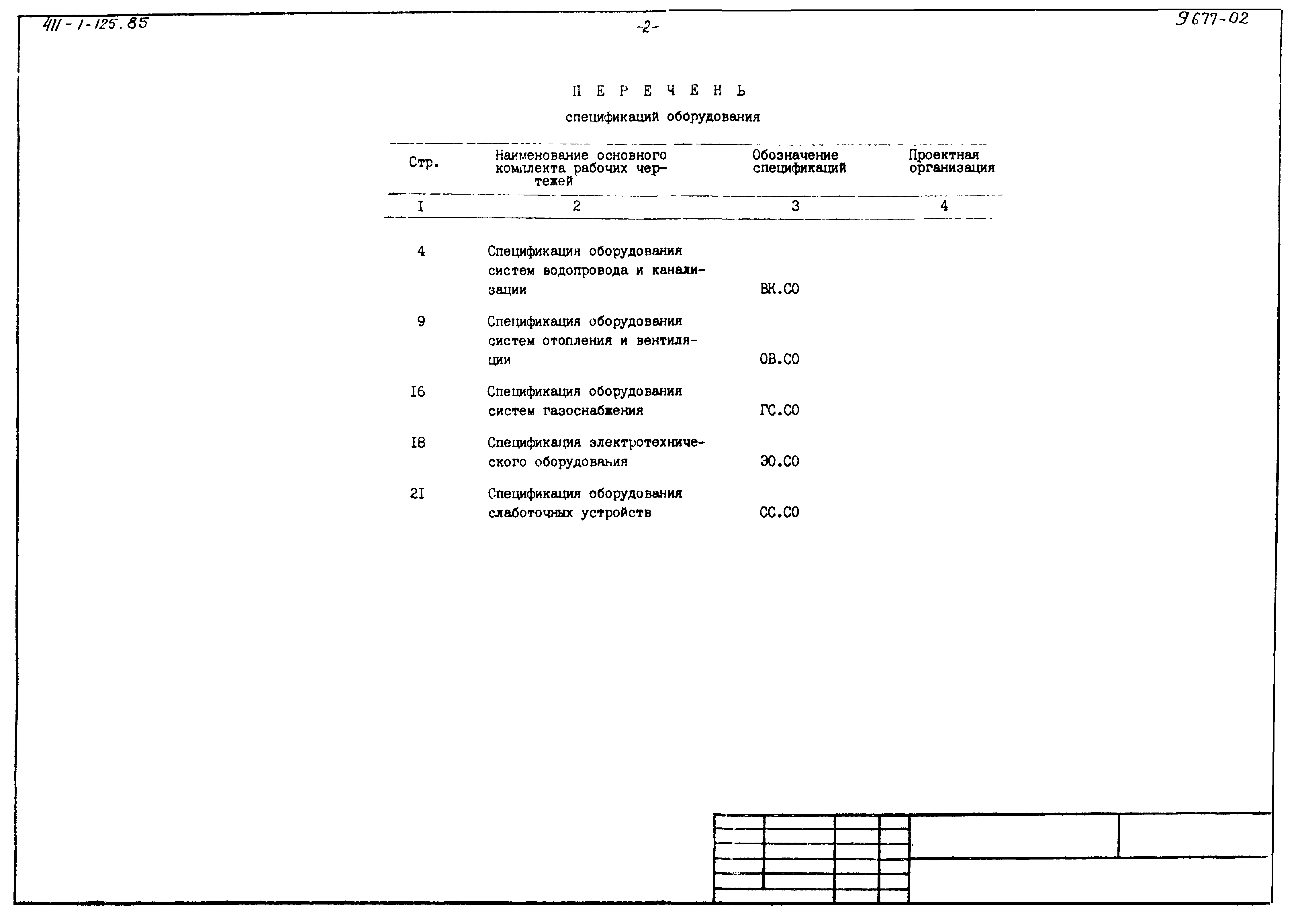 Типовой проект 411-1-125.85