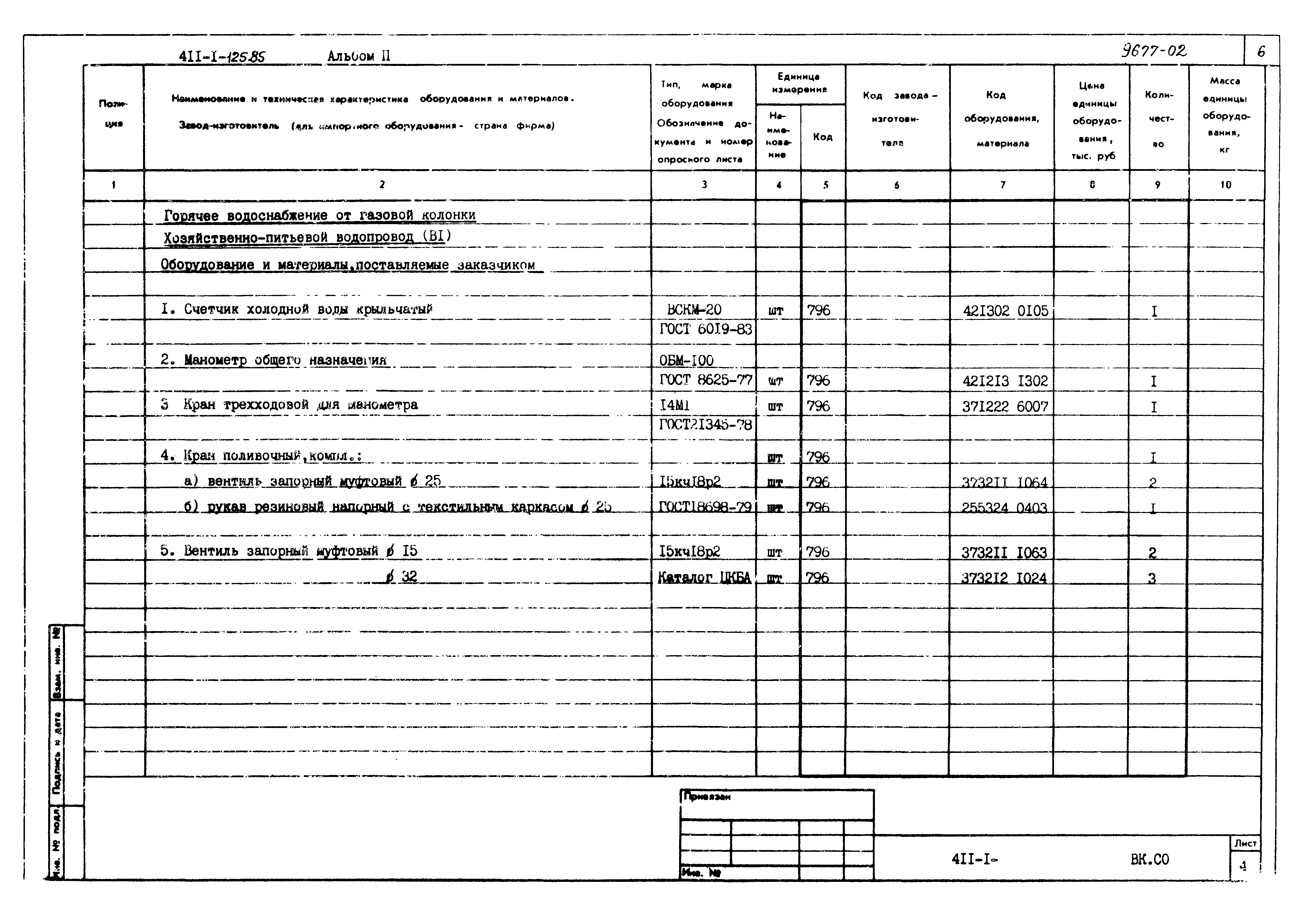 Типовой проект 411-1-125.85