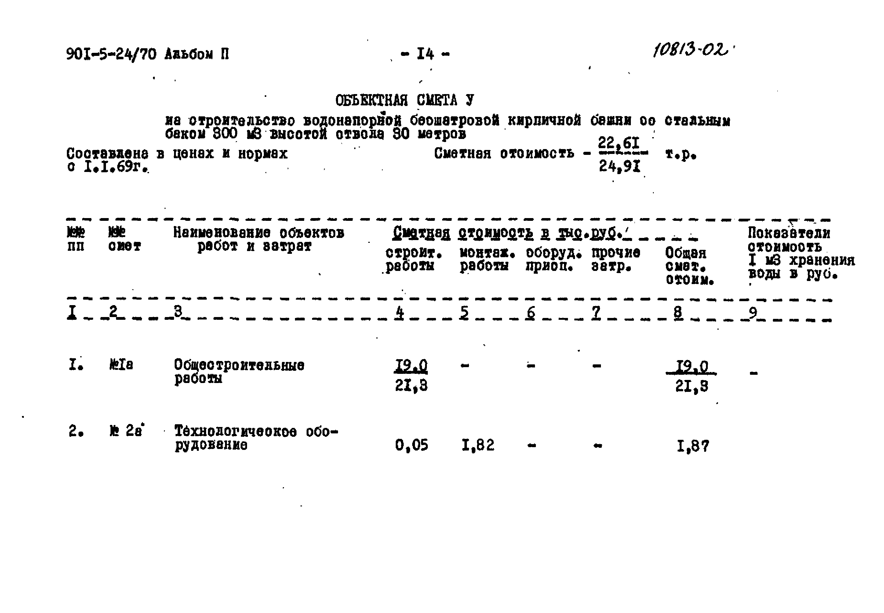 Типовой проект 901-5-24/70