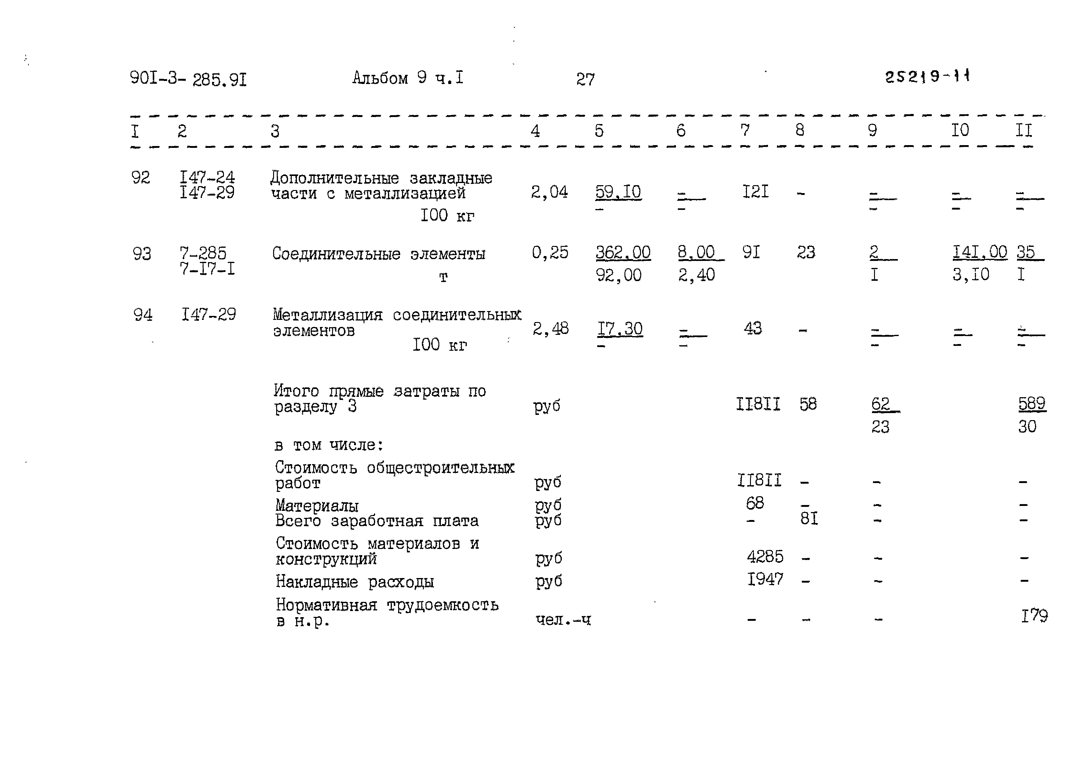 Типовой проект 901-3-285.91