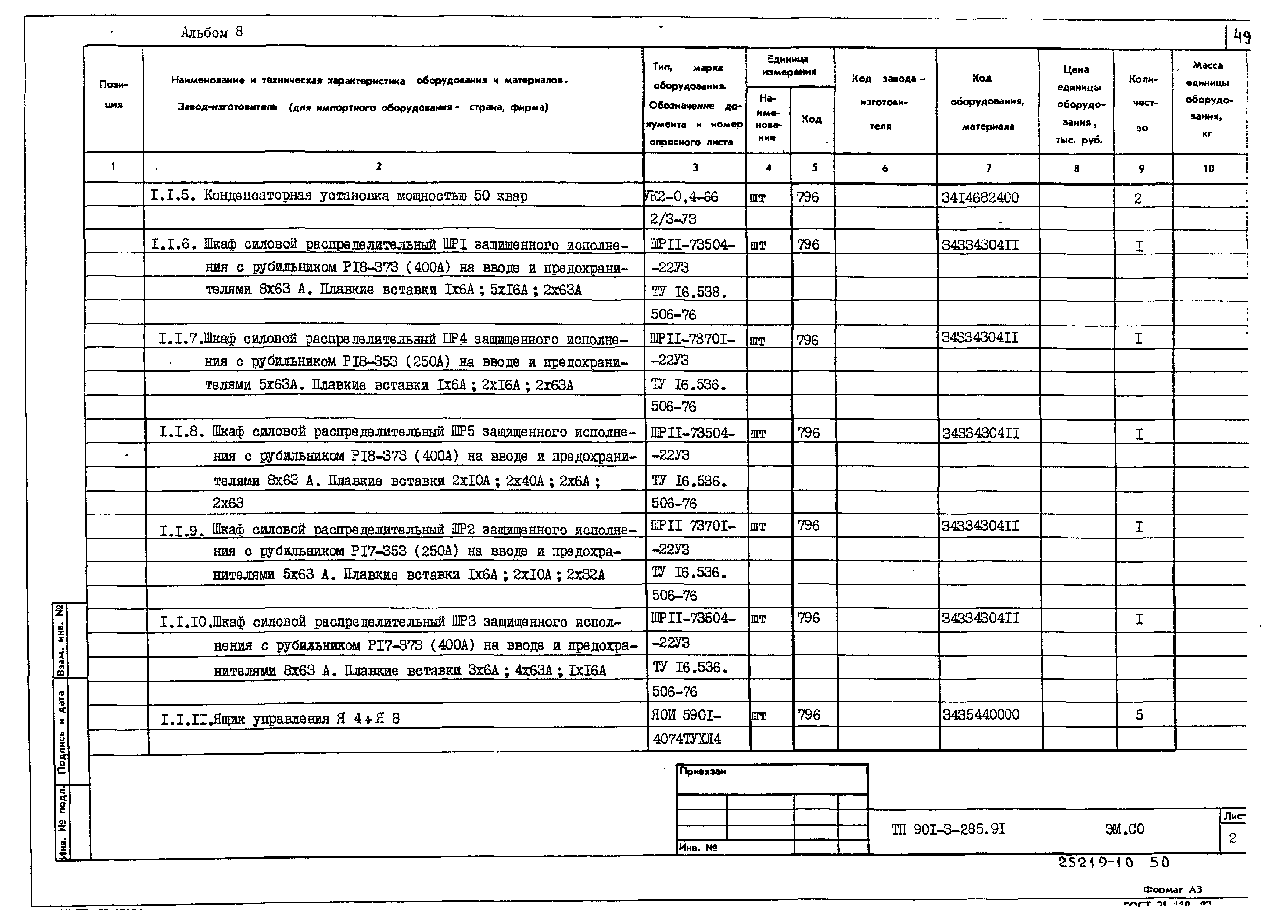 Типовой проект 901-3-285.91