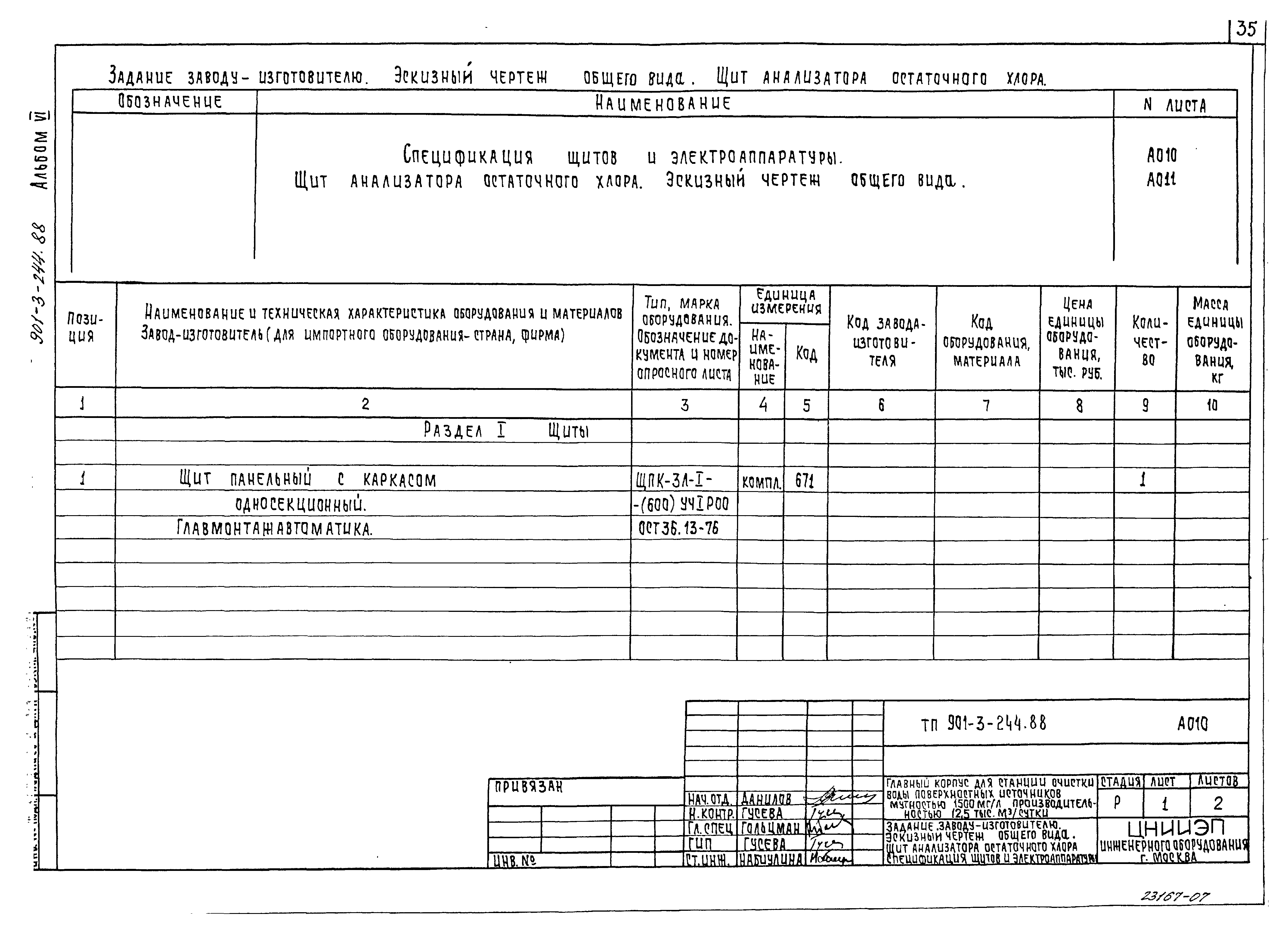 Типовой проект 901-3-244.88