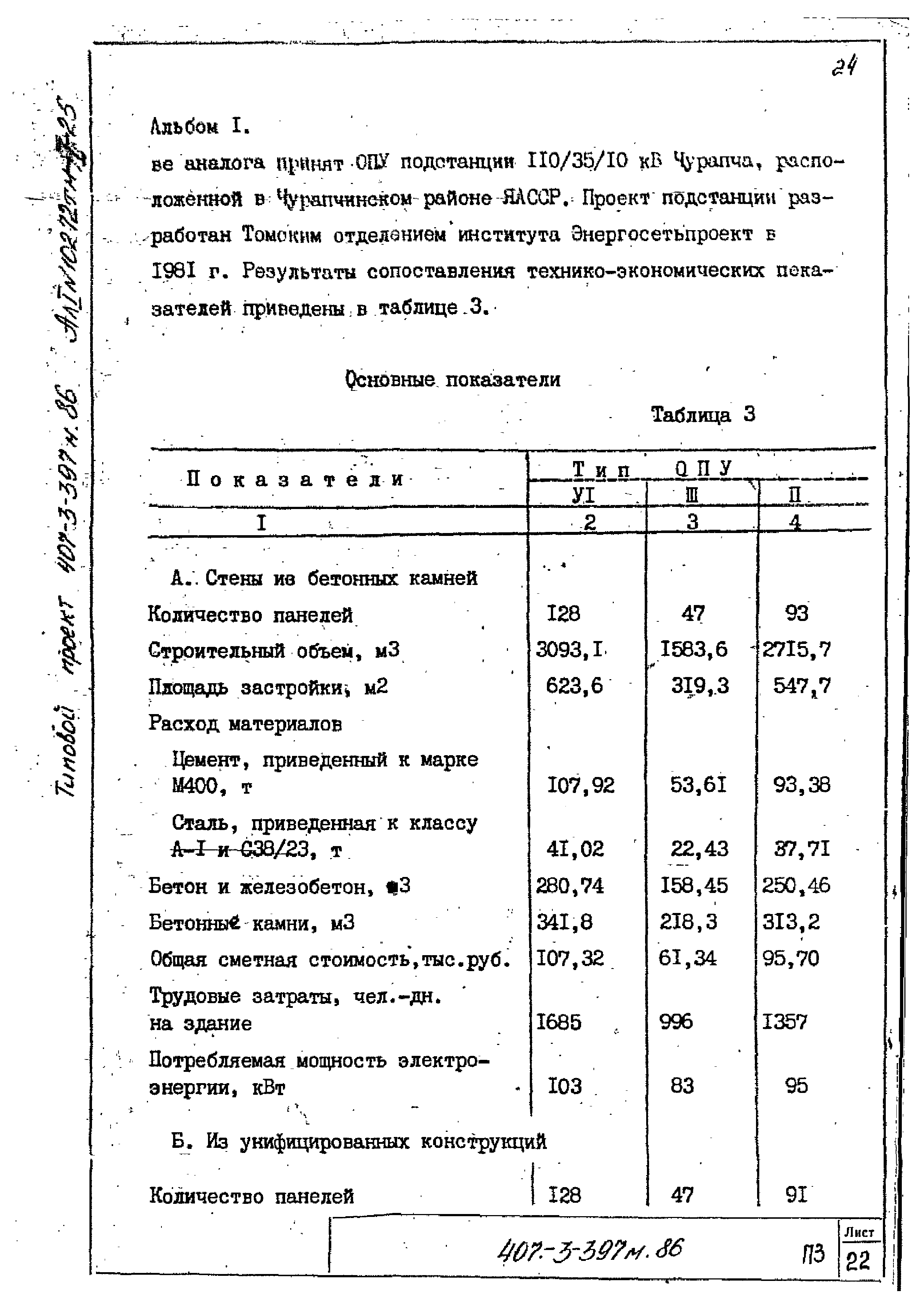 Типовой проект 407-3-399м.86