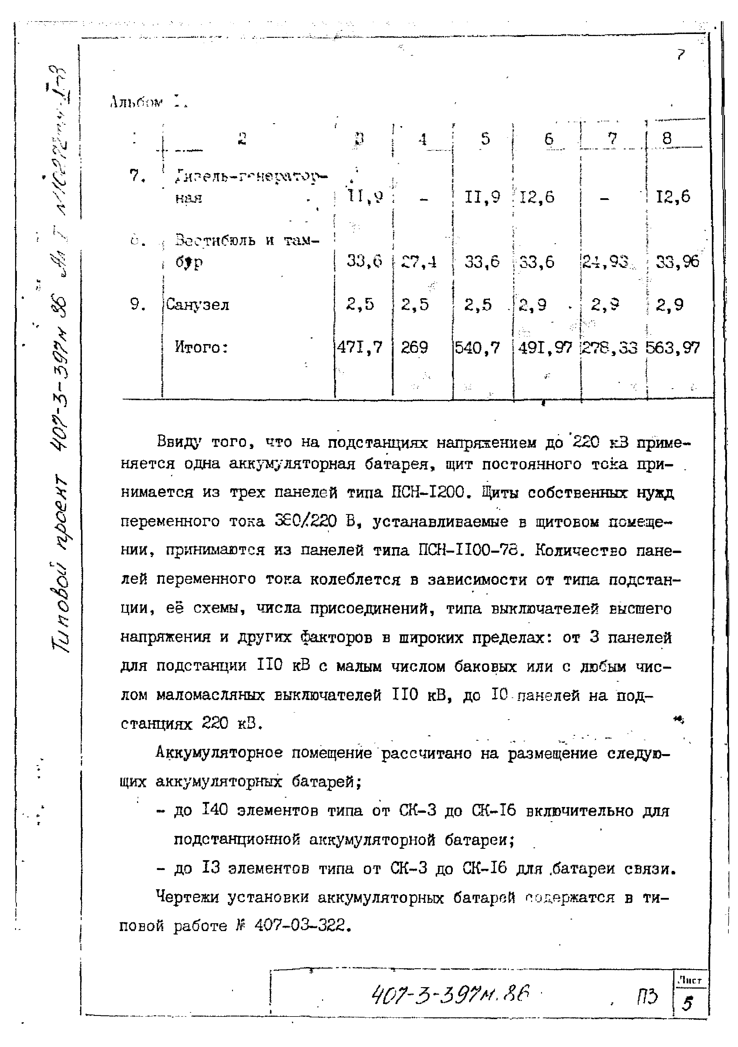 Типовой проект 407-3-399м.86