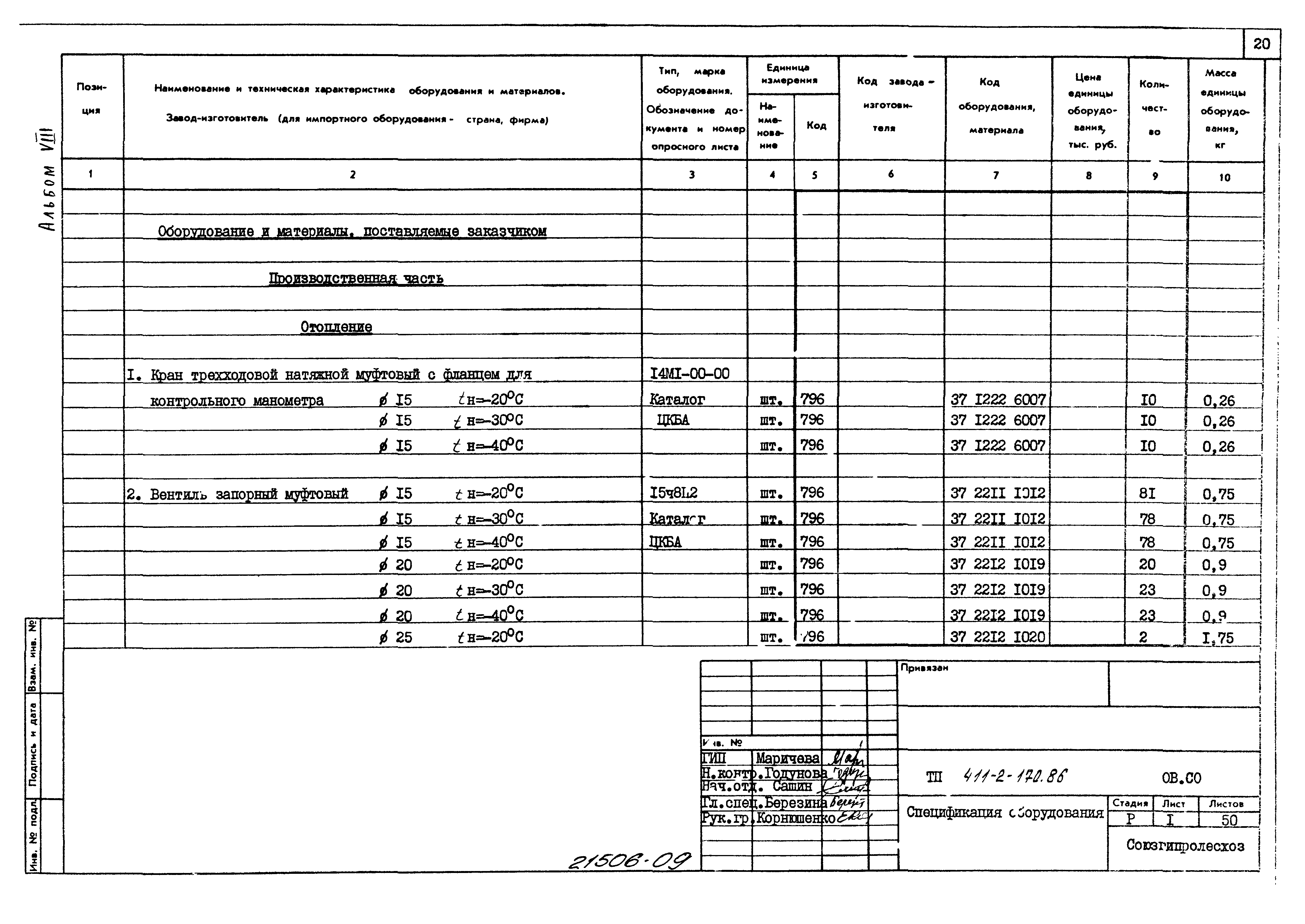 Типовой проект 411-2-170.86