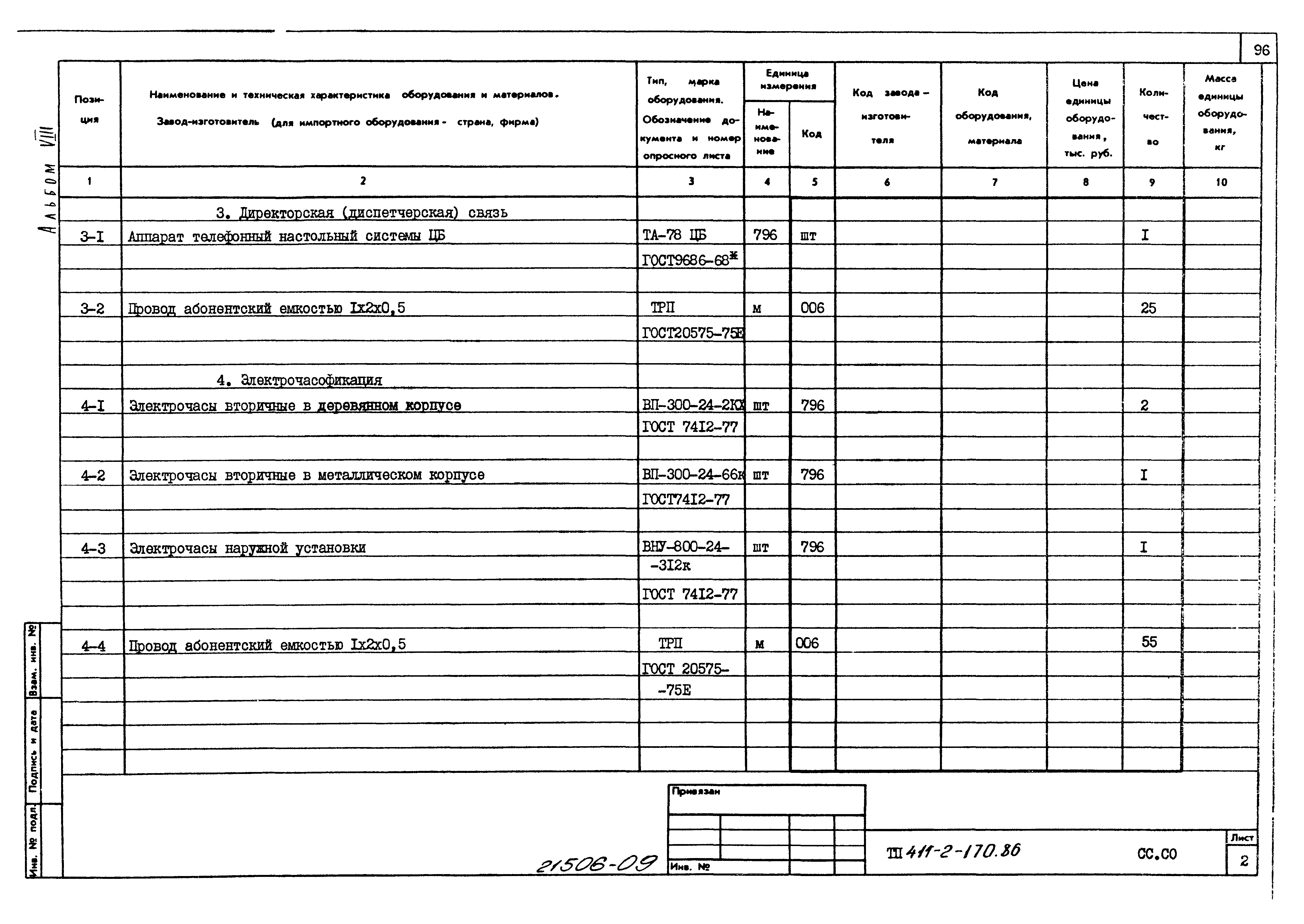 Типовой проект 411-2-170.86