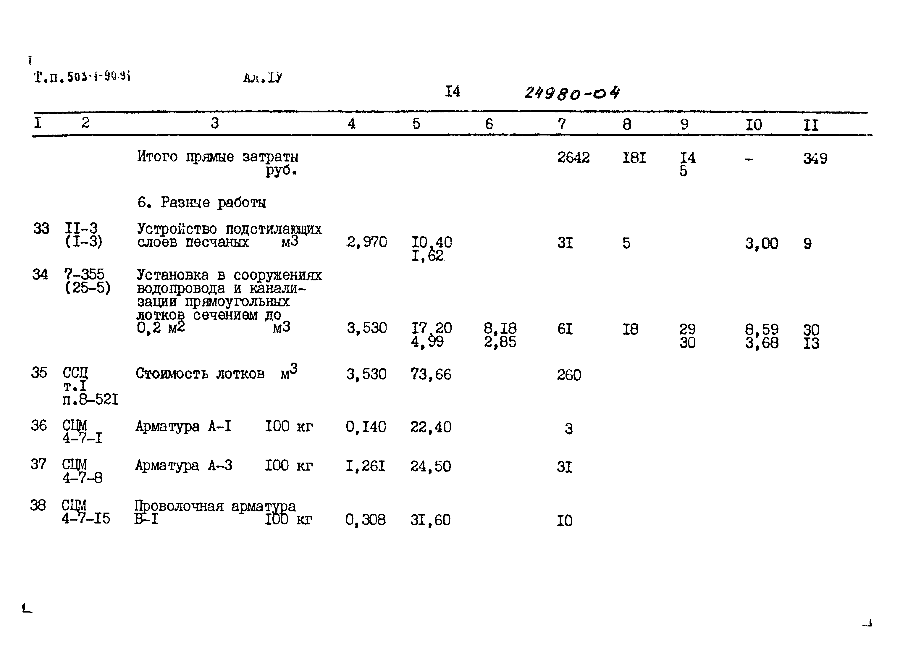 Типовой проект 503-1-90.91